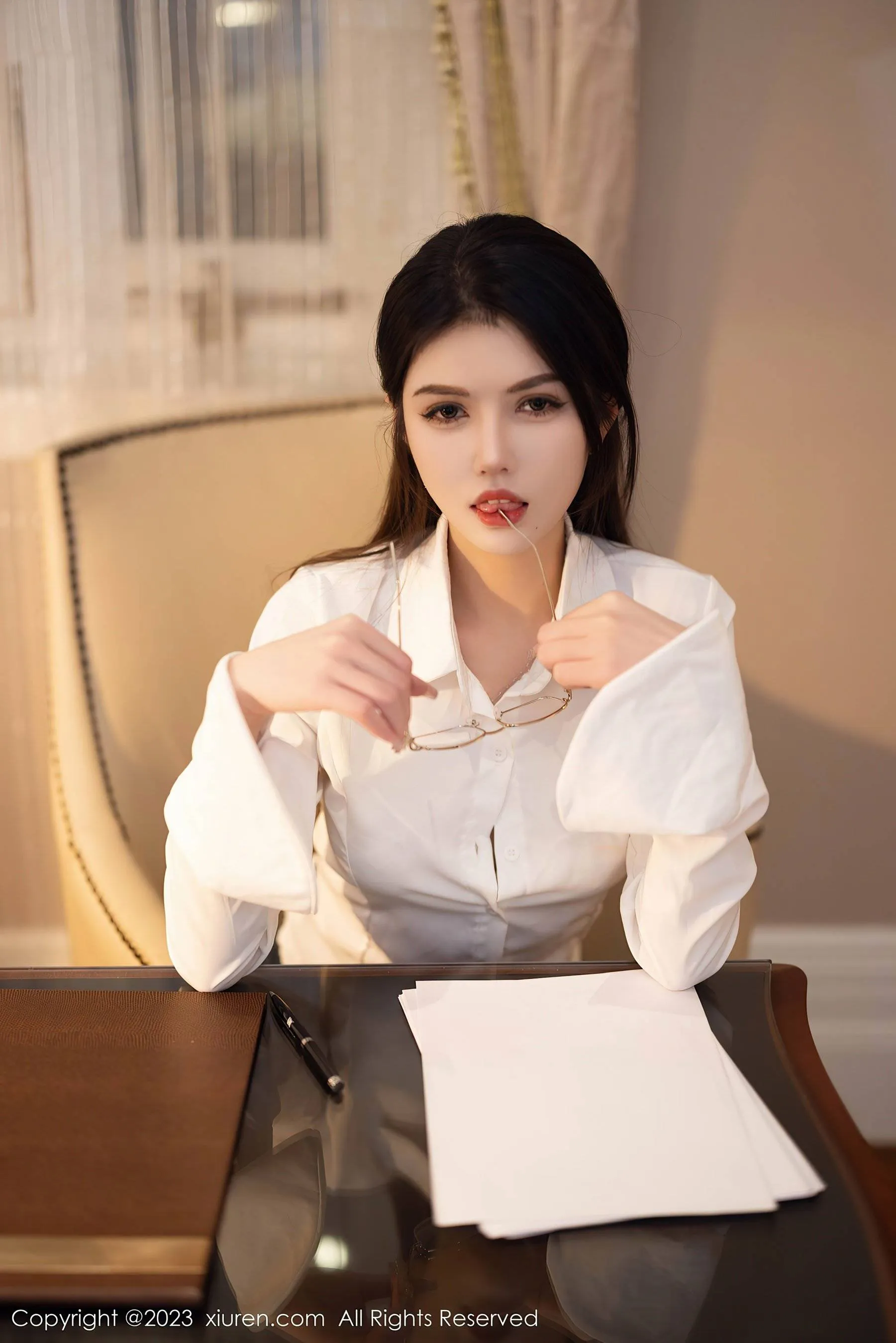  秀人网 No.6125 媛媛酱belle 短裙丝袜第20张