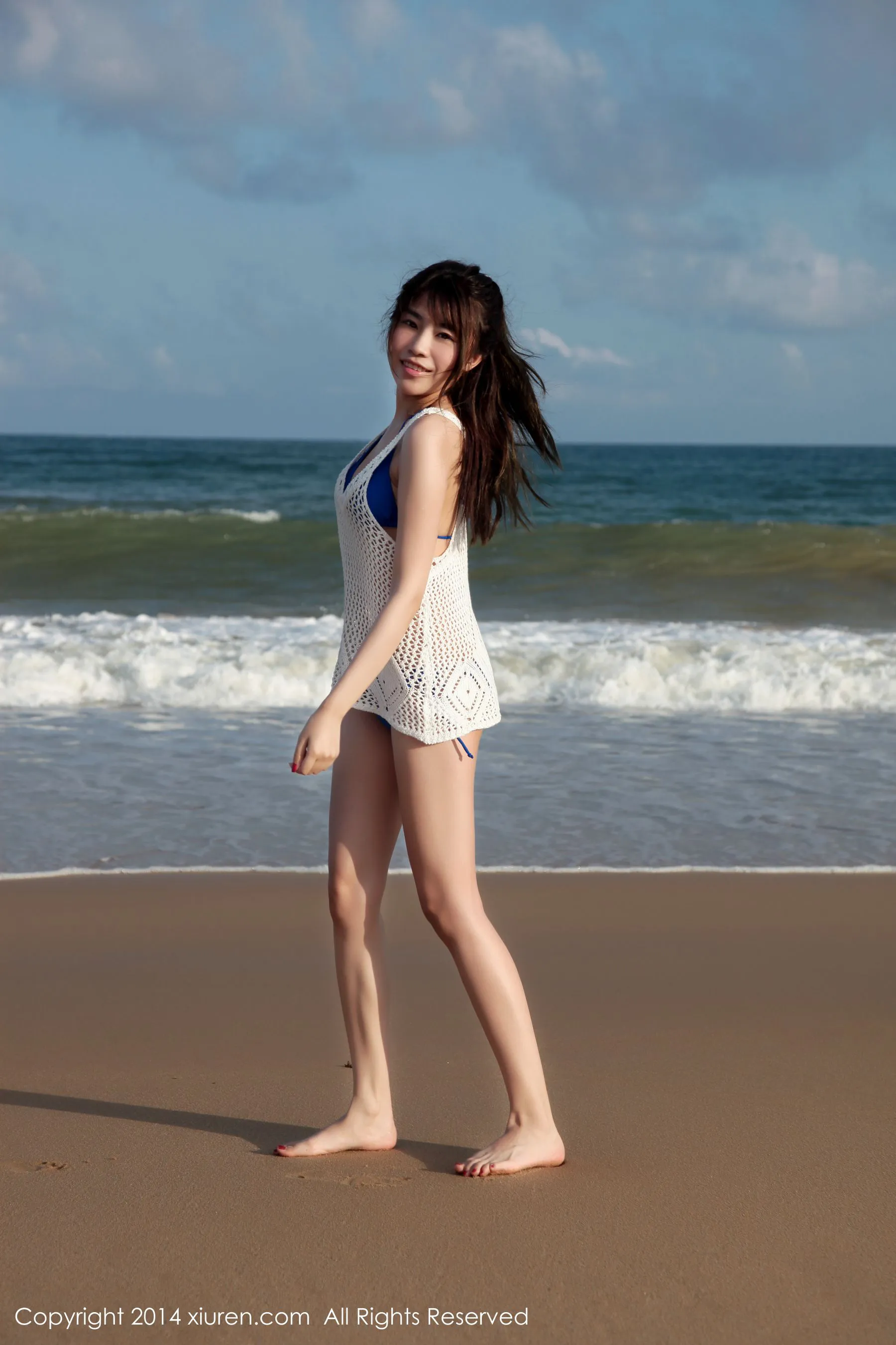 许诺Sabrina《海边小清新系列》 秀人网 No.167第3张