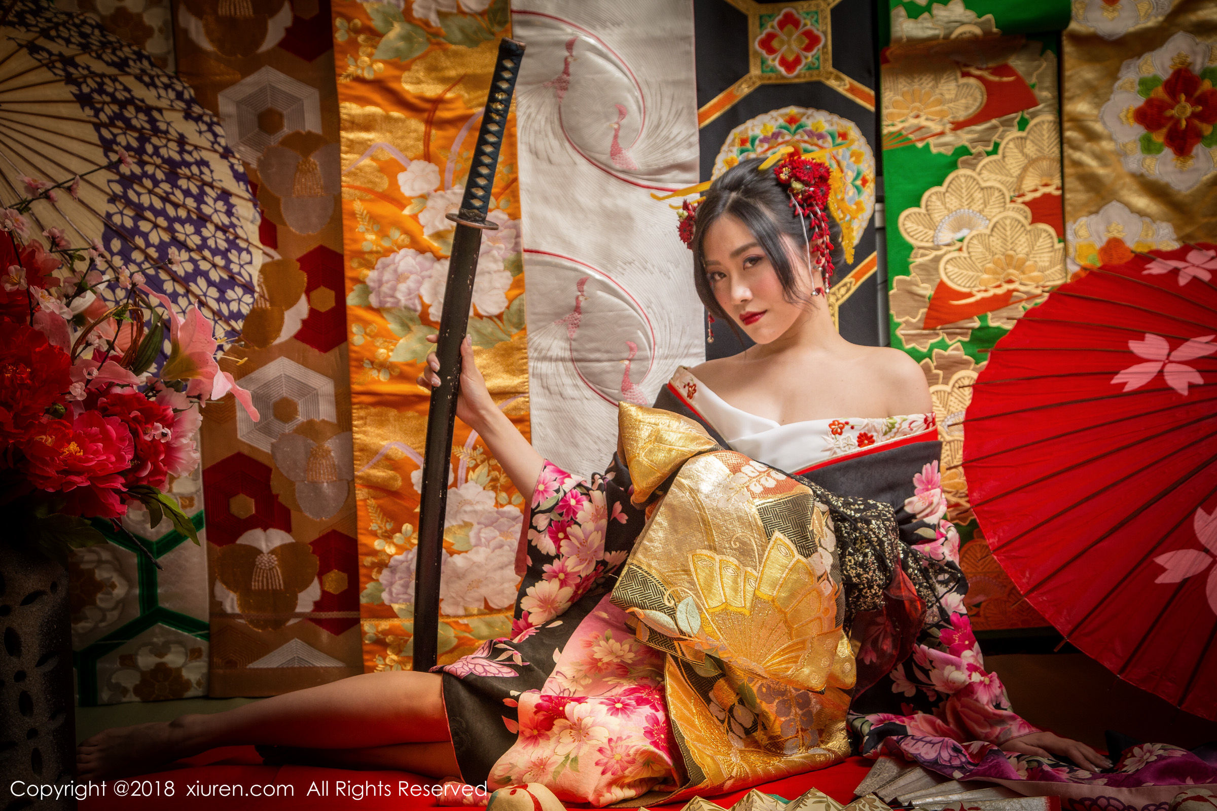 许诺Sabrina《花魁》 秀人 No.930第4张