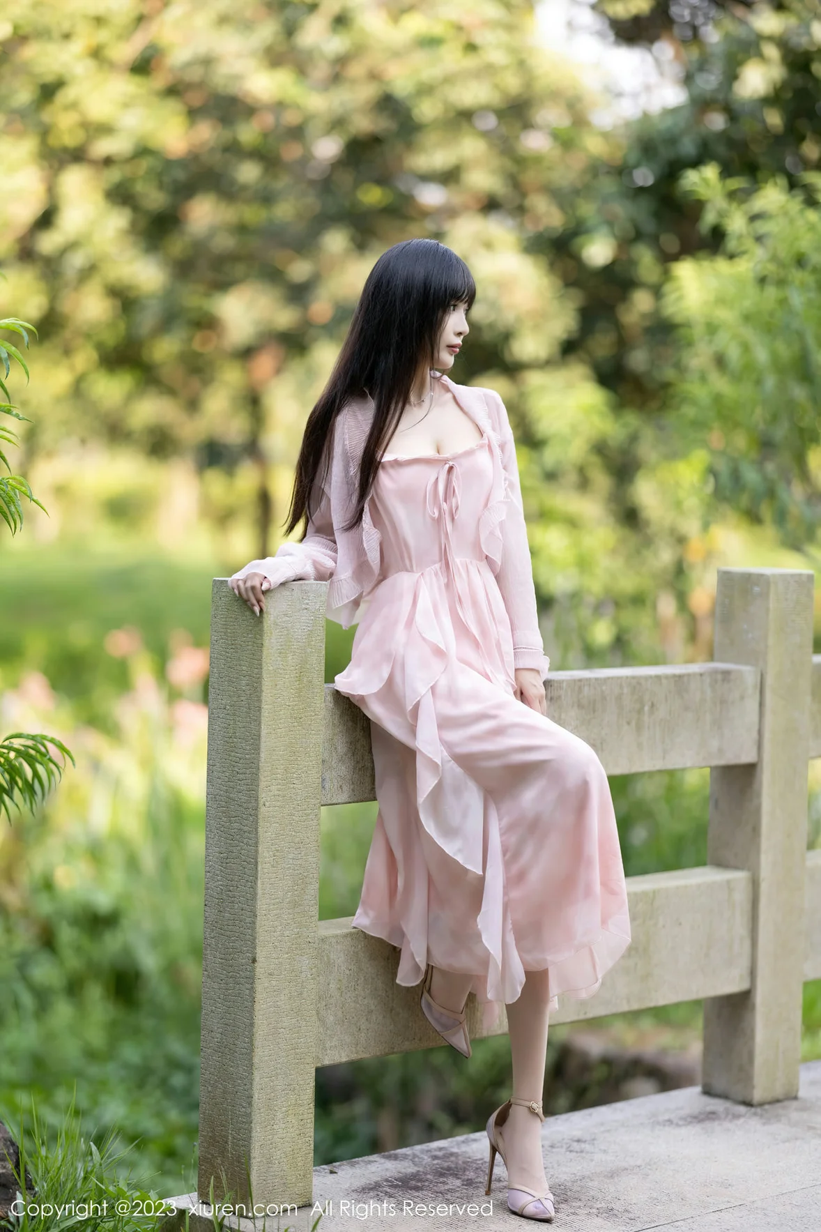  XiuRen 秀人 No.7263 林星阑 粉色丝袜安吉旅拍 [84P]第3张