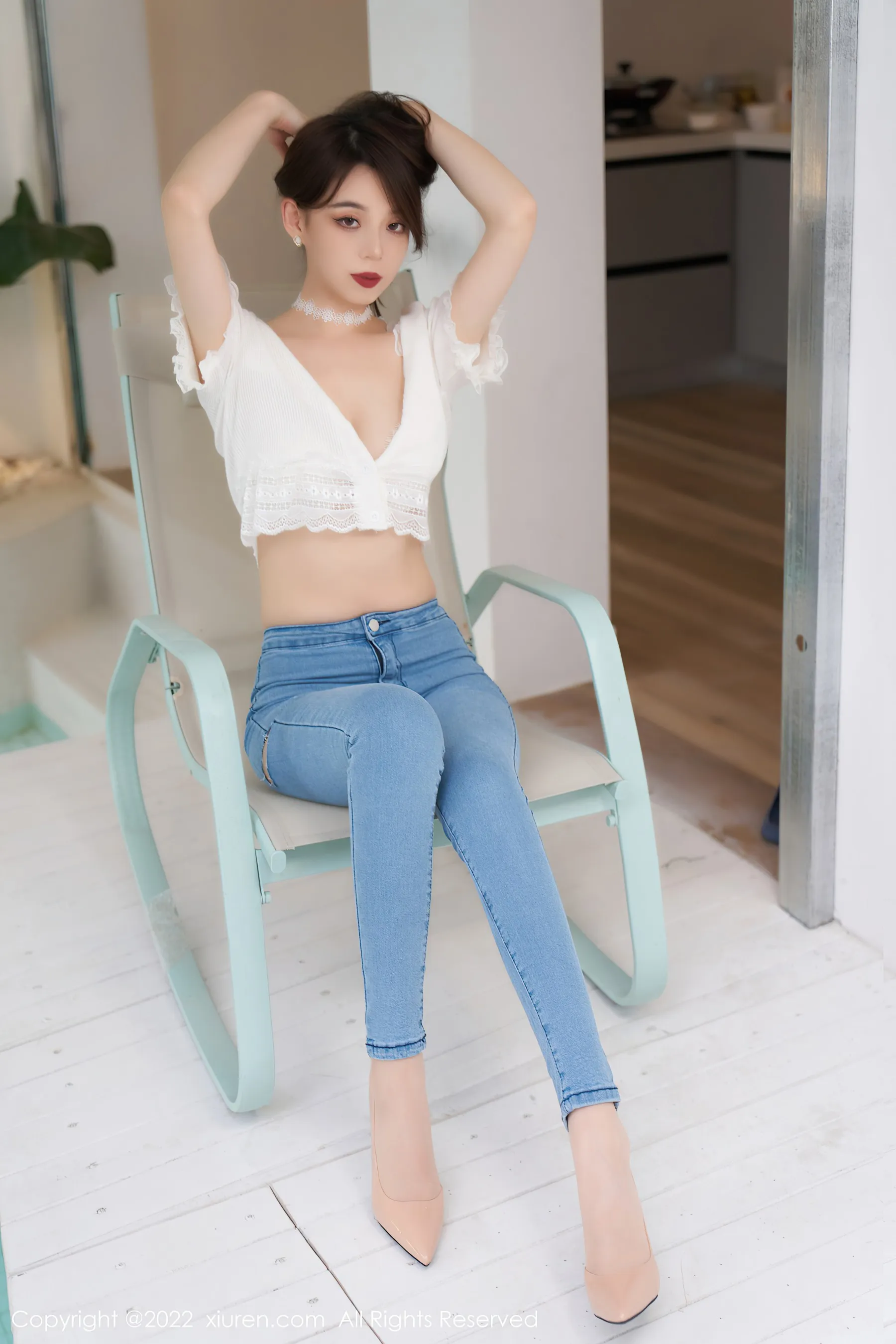  秀人网 No.4633 言沫 牛仔裤美腿第7张