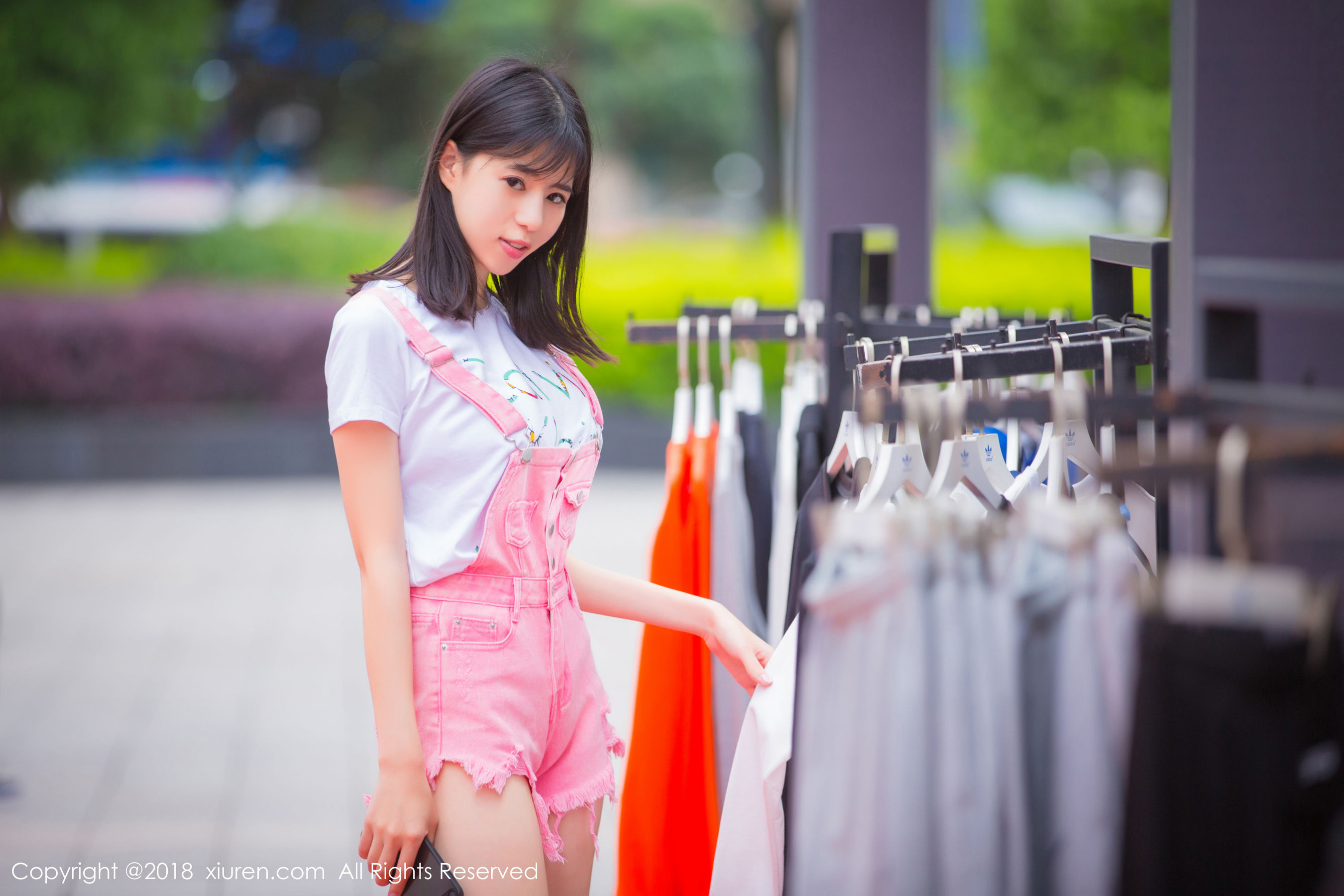  模特艾栗栗栗栗栗栗吖《清新美腿外拍与私房内衣魅惑》 XiuRen 秀人网 No.1026第9张