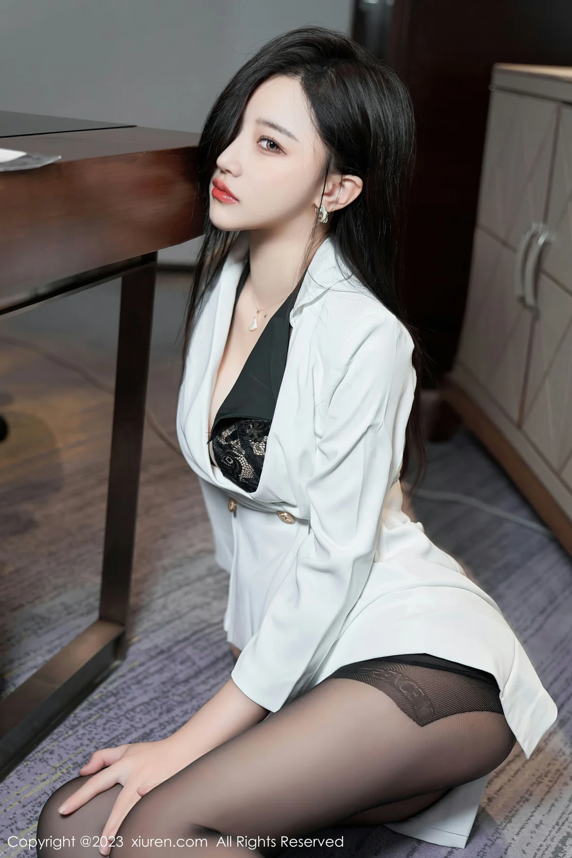  XiuRen 秀人 No.6900 妙可可Cheese 魅惑黑丝性感写真 [81P]第14张