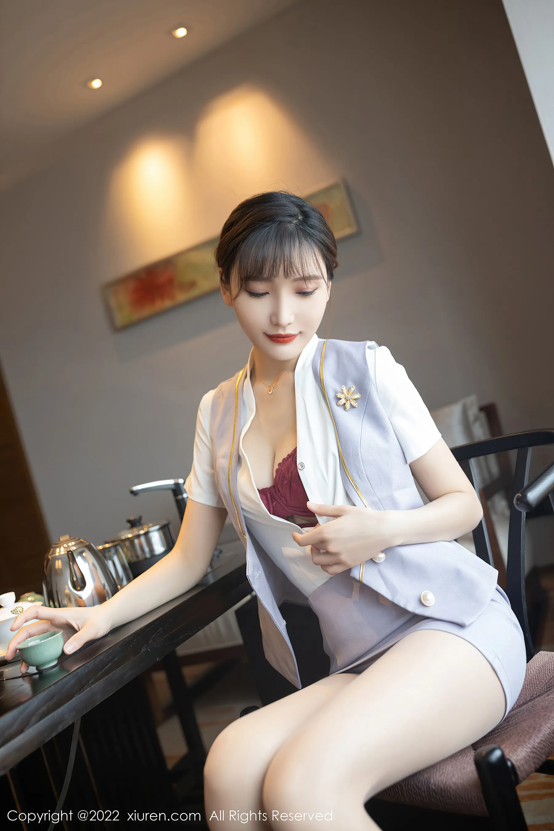  秀人网 No.4694 陆萱萱 短裙旅拍第22张