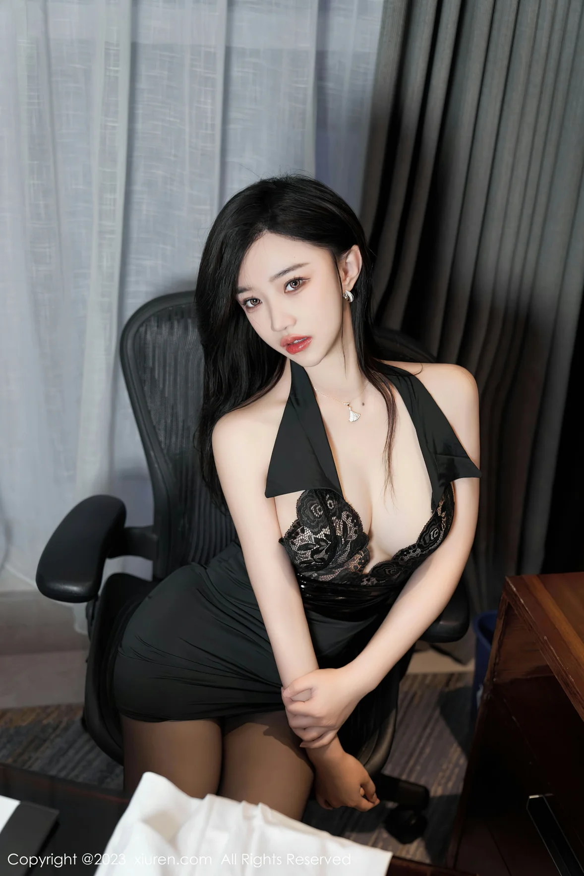  XiuRen 秀人 No.6900 妙可可Cheese 魅惑黑丝性感写真 [81P]第15张