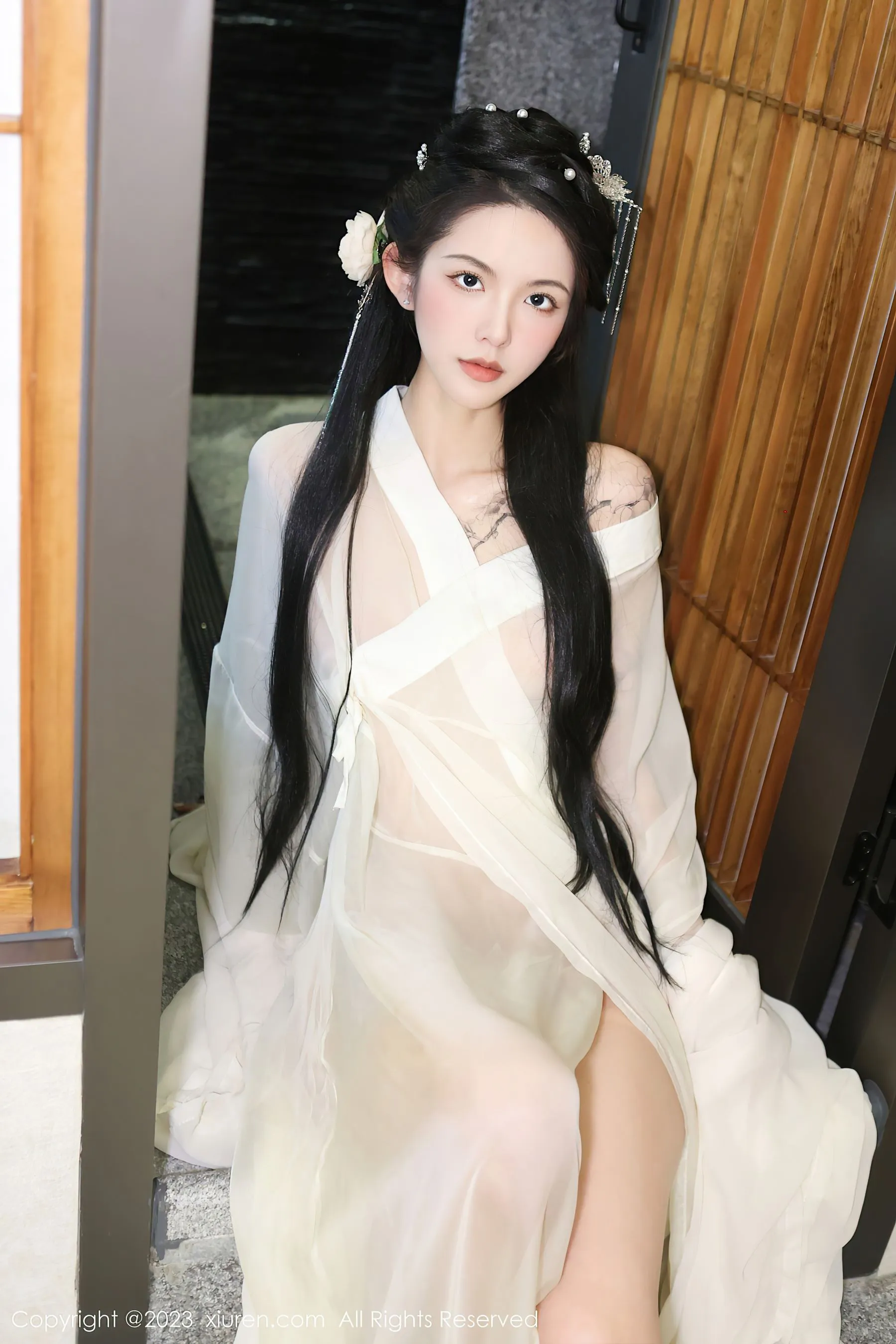  秀人网 No.6430 乔一一 古装美腿第23张