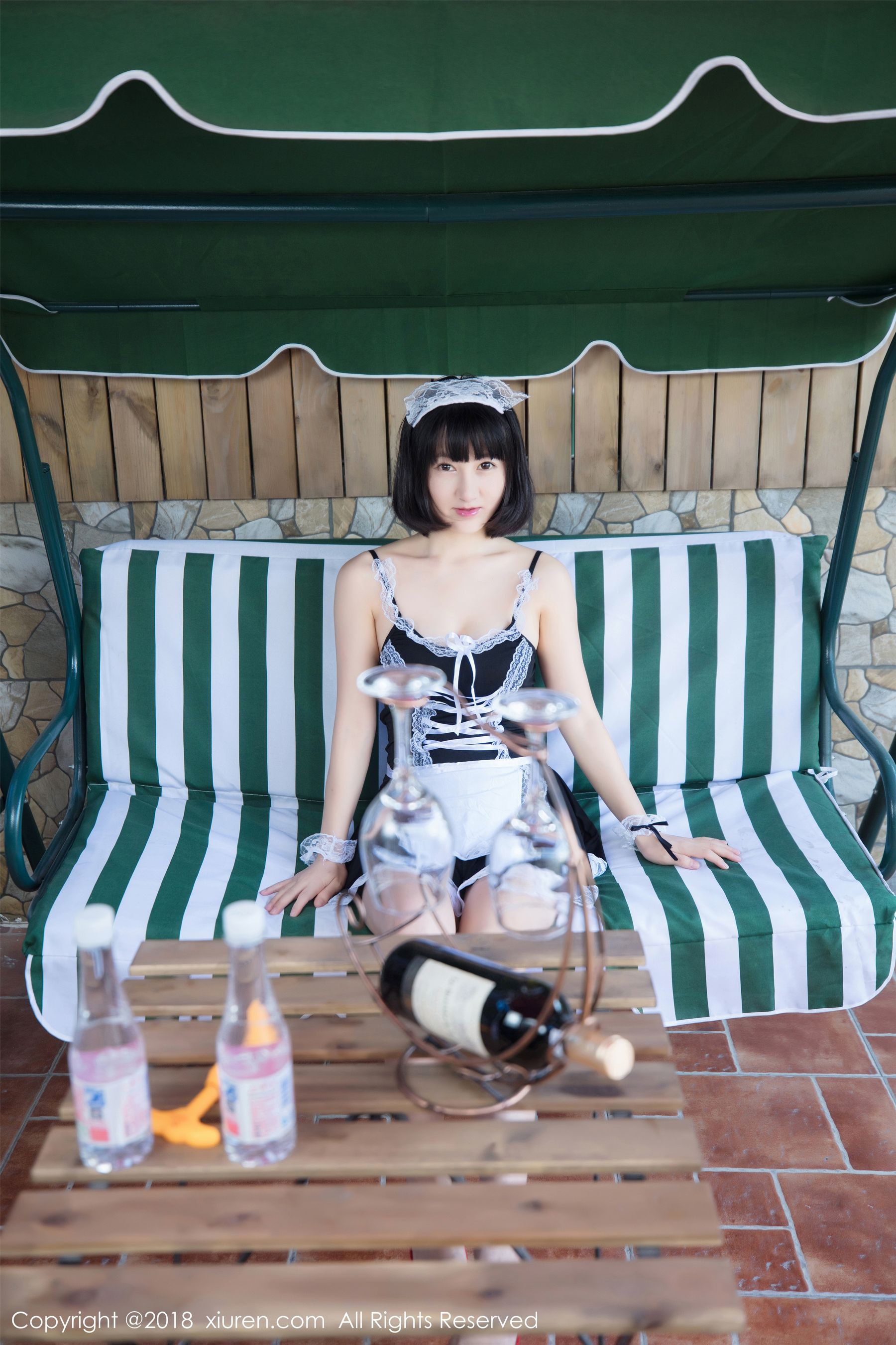  小探戈《透视蕾丝内衣+女仆装+诱惑女秘书OL》 秀人 No.933第7张