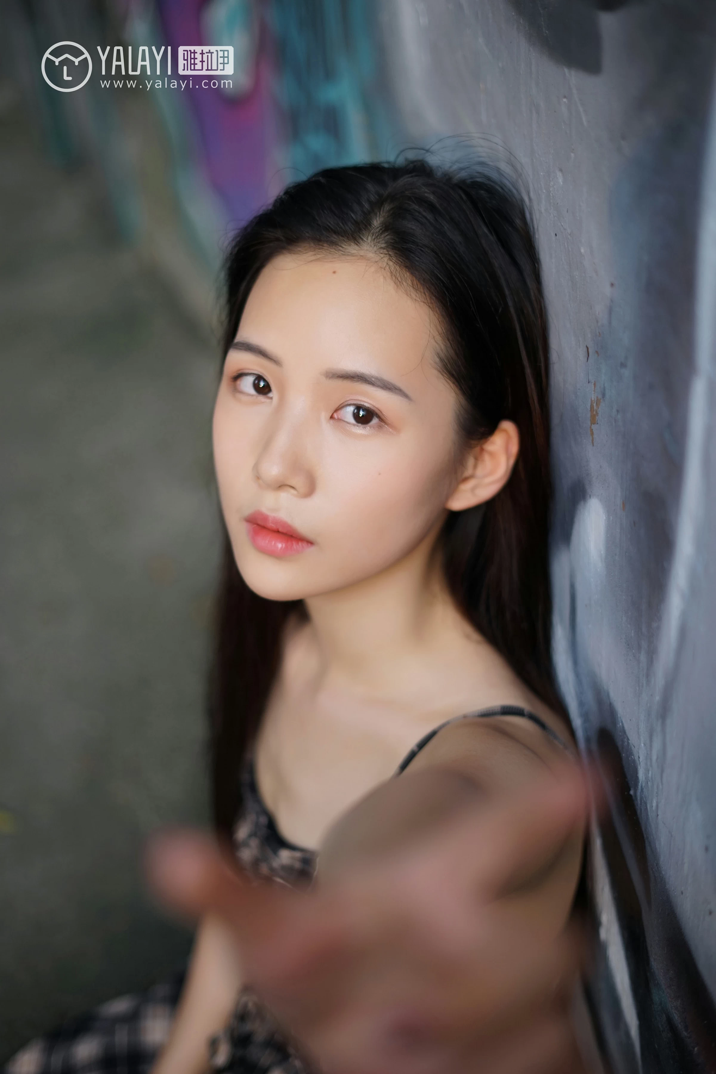 [YALAYI雅拉伊]NO.029 纯粹之心 卡柔 透视蕾丝上衣加吊带连衣裙性感私房写真集第15张
