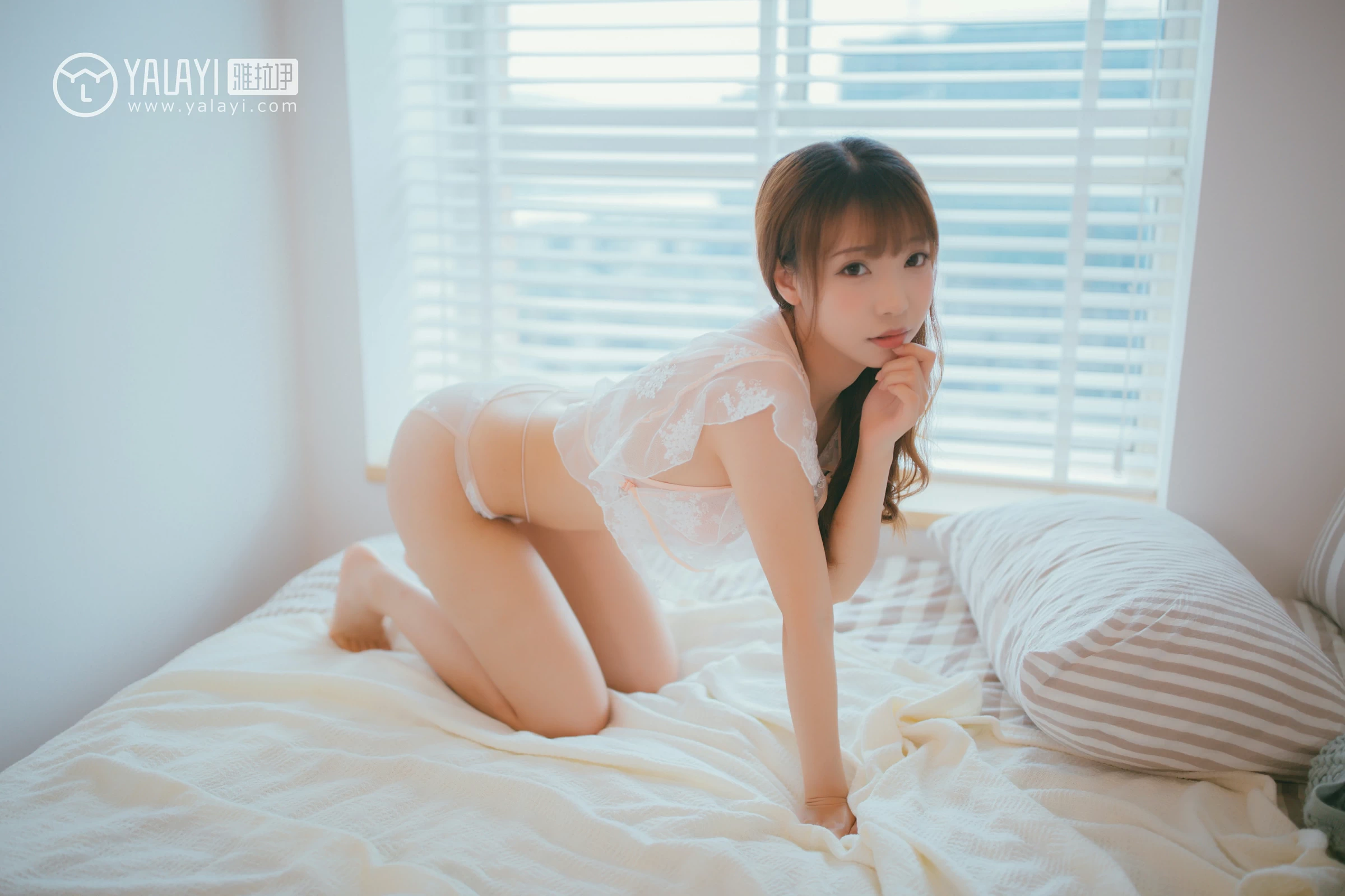 [YALAYI雅拉伊]NO.067 无痕 水花儿 粉色透视情趣内衣性感私房写真集第12张