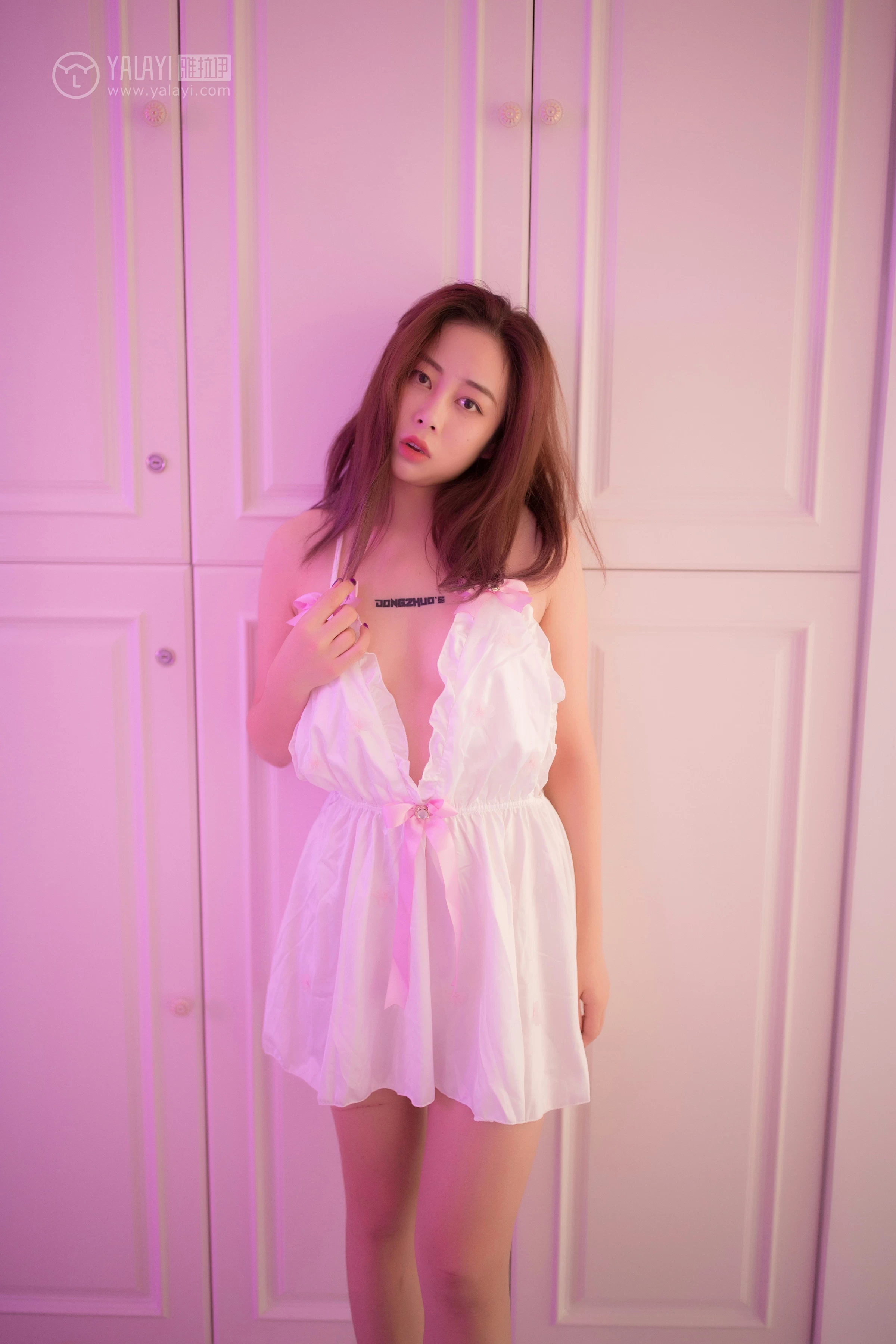 [YALAYI雅拉伊]NO.088 紫色情迷 香香橙子 粉色情趣睡衣裙性感私房写真集第11张