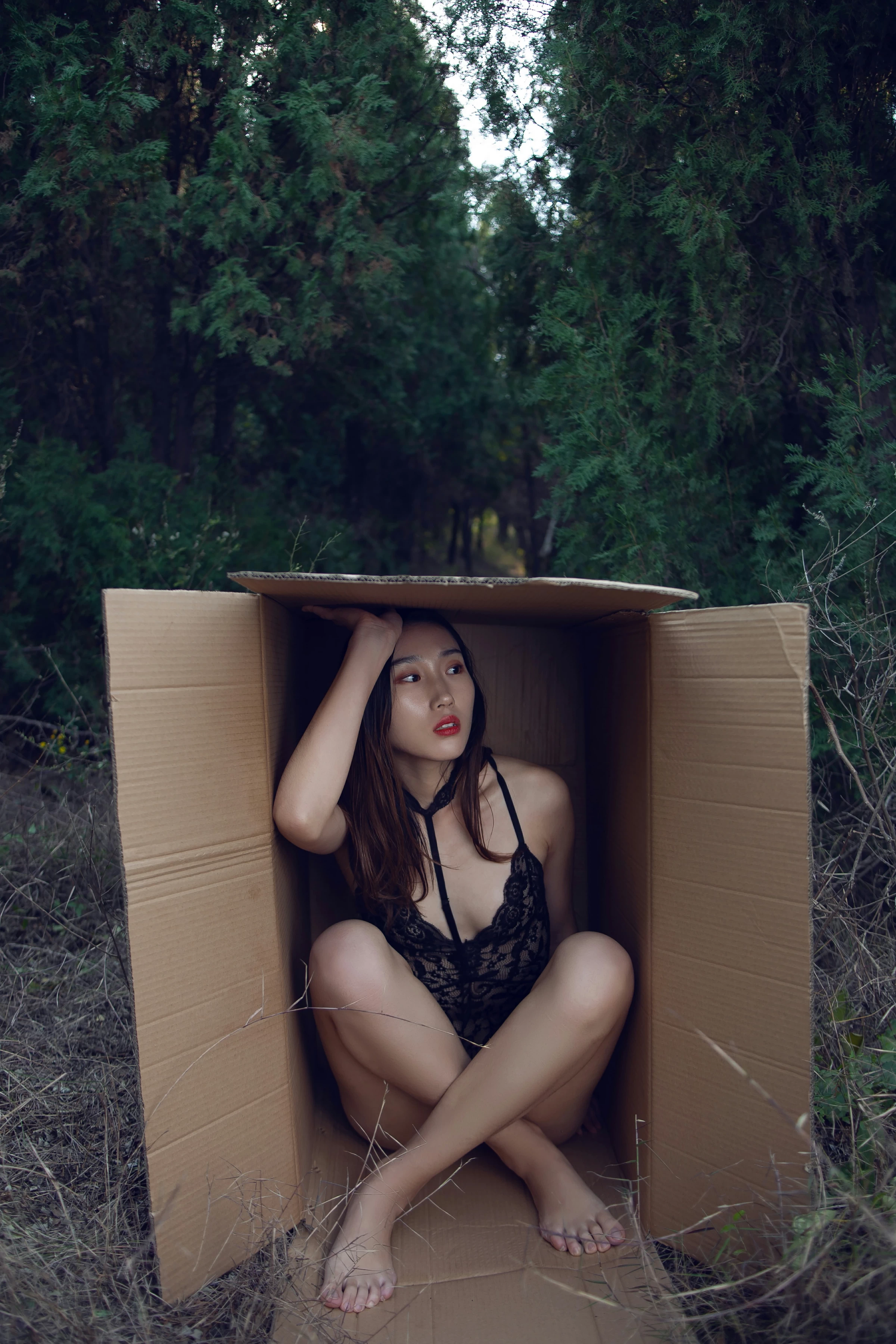 [YALAYI雅拉伊]NO.130 逃离出梦境 熏儿 黑色透视情趣连体内衣性感私房写真集第6张