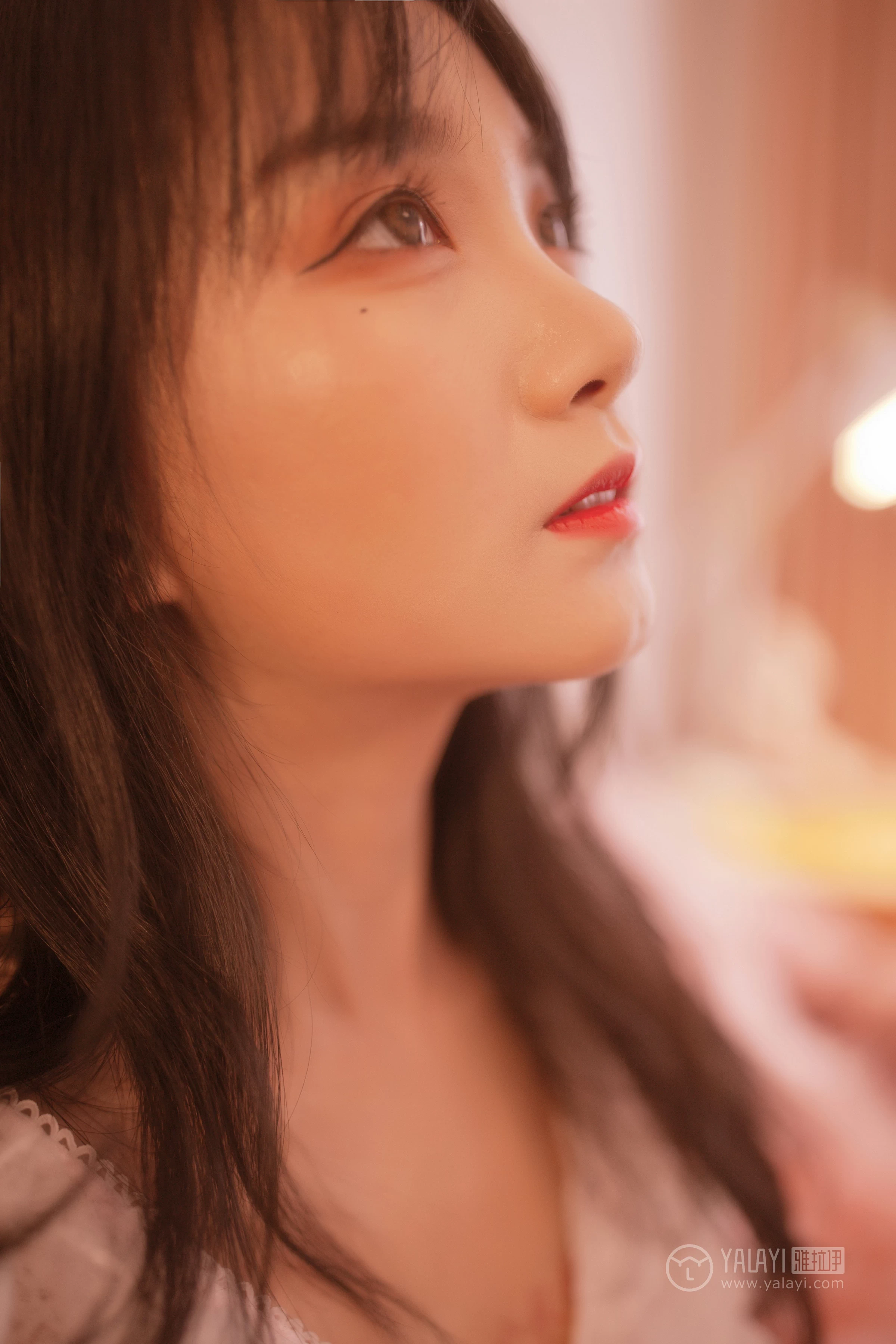 [YALAYI雅拉伊]NO.160 薄紗少女 夏夏 白色透视情趣睡衣性感私房写真集第8张