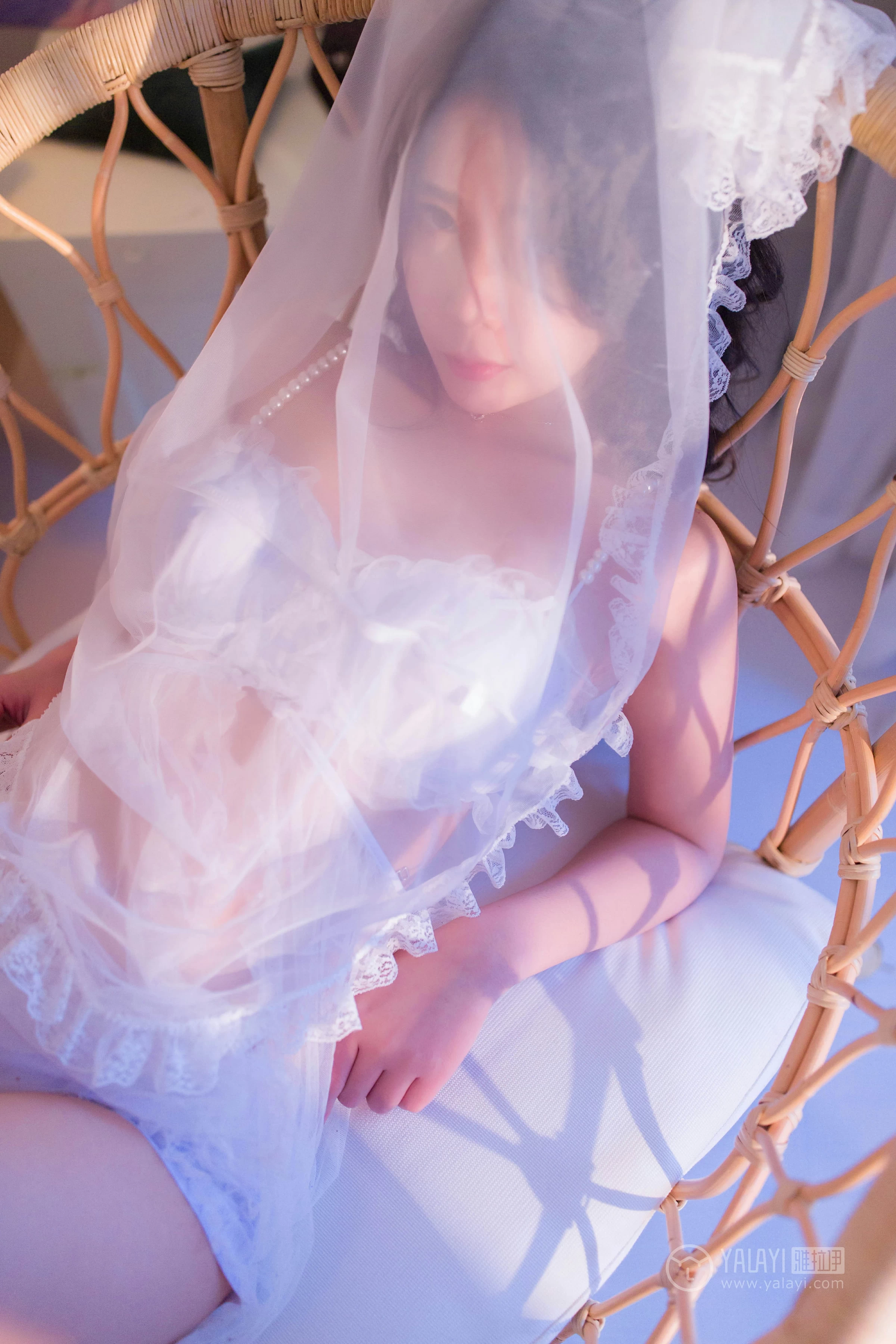 [YALAYI雅拉伊]No.182 温柔香 雪梨姬 白色透视情趣内衣裙性感私房写真集第9张
