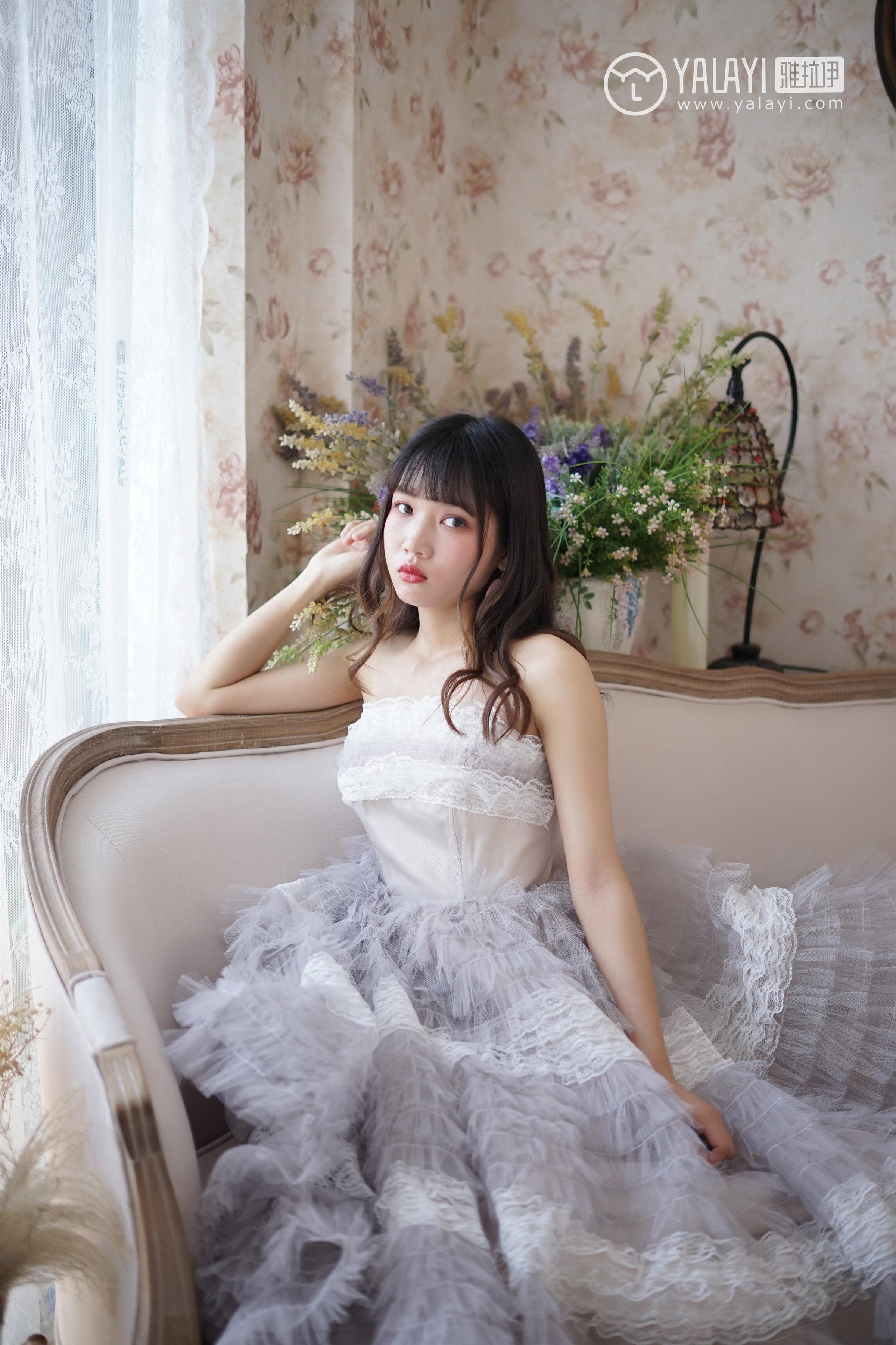 [YALAYI雅拉伊]NO.003 小公主的薄纱裙 公主小兔子 白色透视抹胸连衣裙性感私房写真集第2张