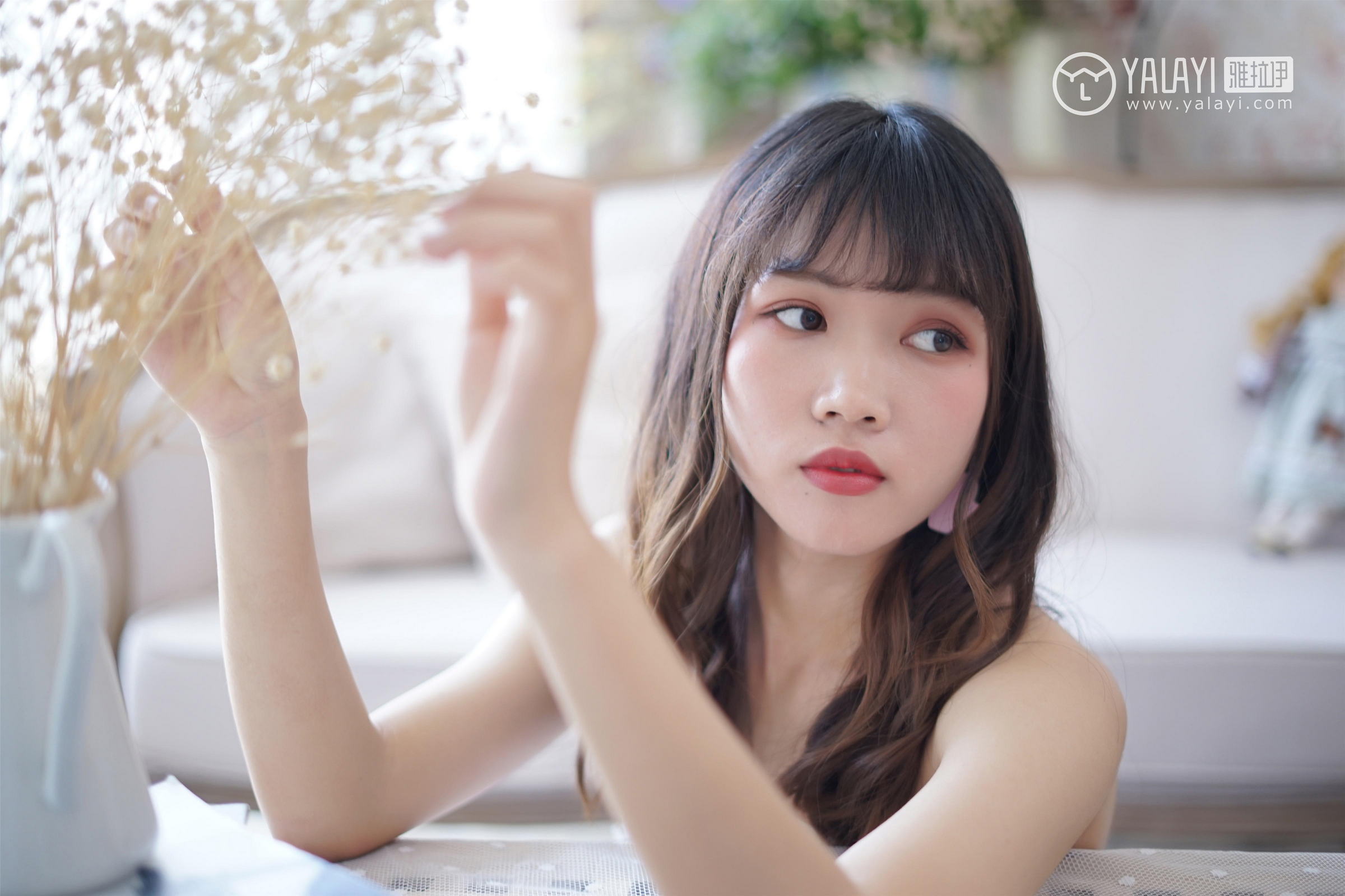 [YALAYI雅拉伊]NO.003 小公主的薄纱裙 公主小兔子 白色透视抹胸连衣裙性感私房写真集第7张