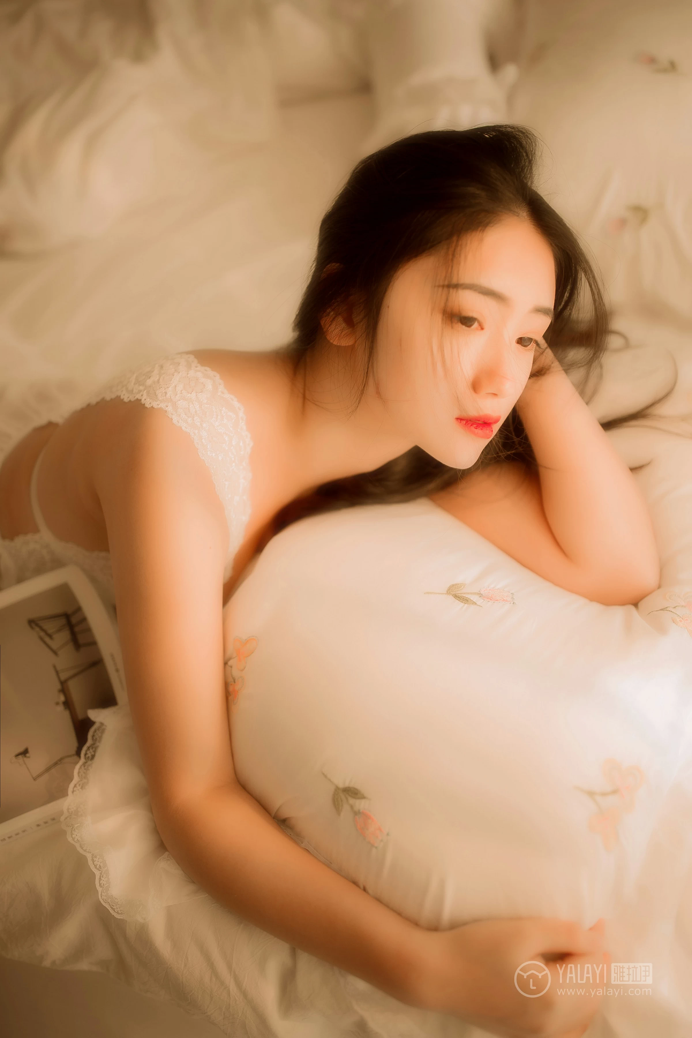 [YALAYI雅拉伊]No.208 闺房 水月沙子 白色透视情趣蕾丝睡衣裙性感私房写真集第6张