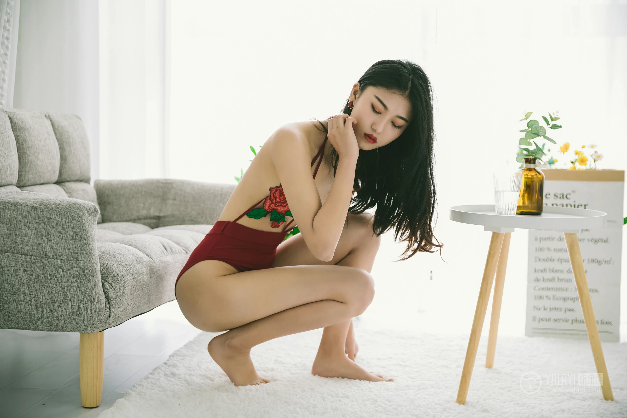 [YALAYI雅拉伊]No.215 思春少女 和风 红色情趣内衣性感私房写真集第15张