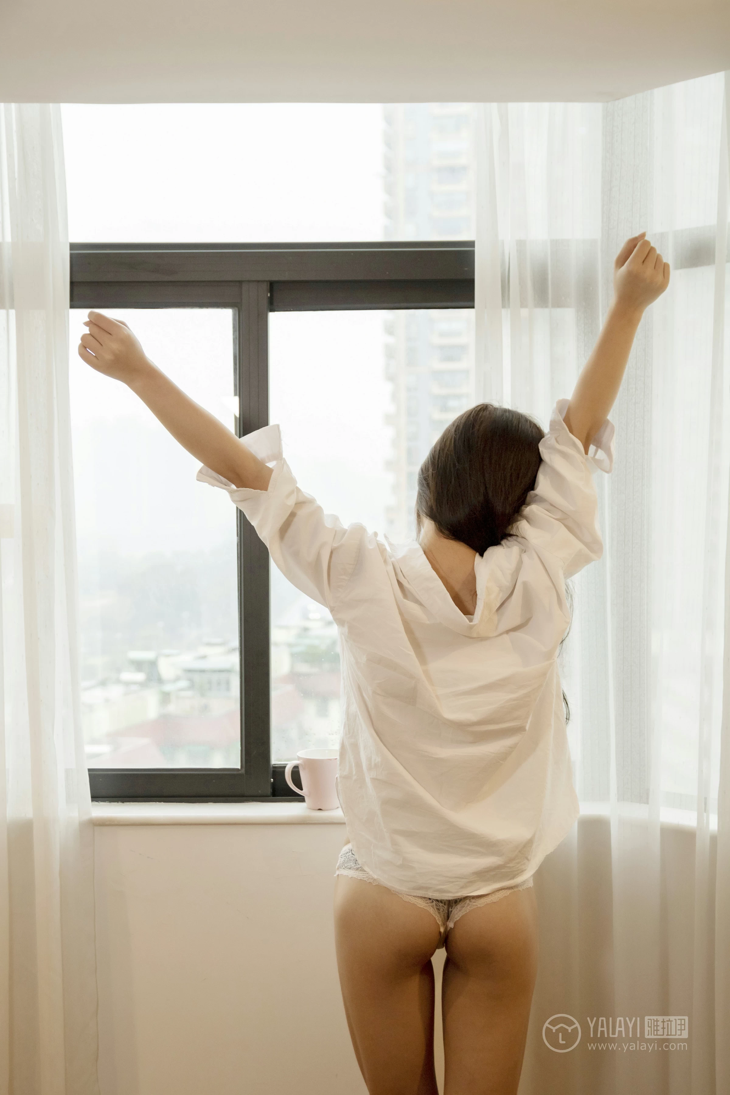 [YALAYI雅拉伊]No.283 书香 慧儿 粉色睡衣加白色内衣性感私房写真集第8张