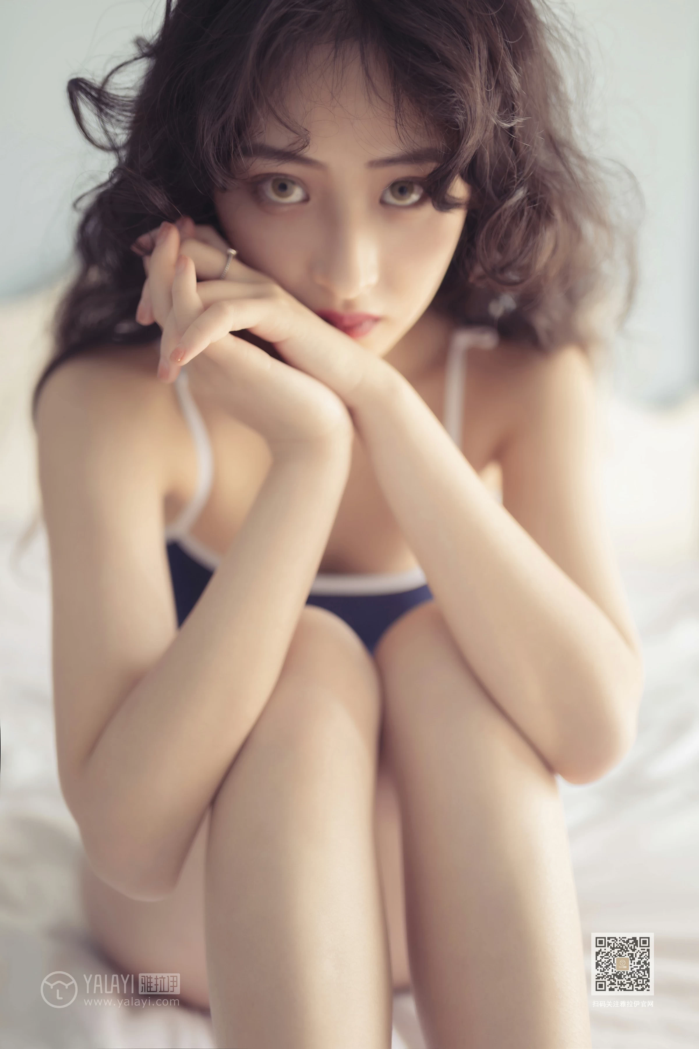 [YALAYI雅拉伊]No.399 似海酷雪如水 西子 蓝色连体运动内衣性感私房写真集第10张