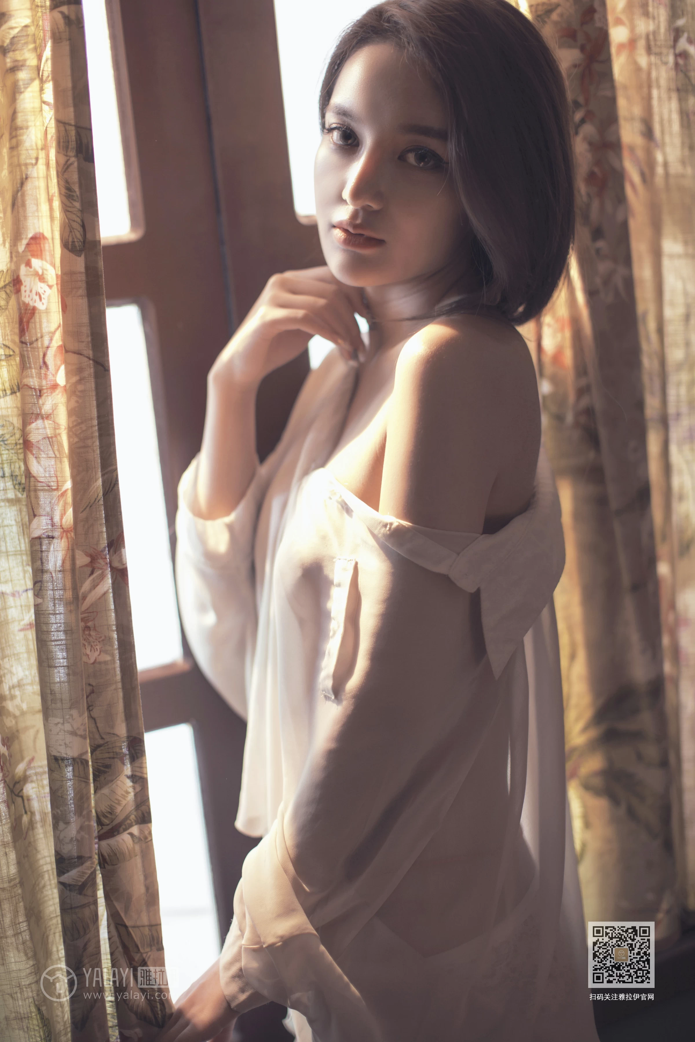[YALAYI雅拉伊]Vol.430 意乱情迷 慧儿 白色透视衬衫居家性感私房写真集第6张