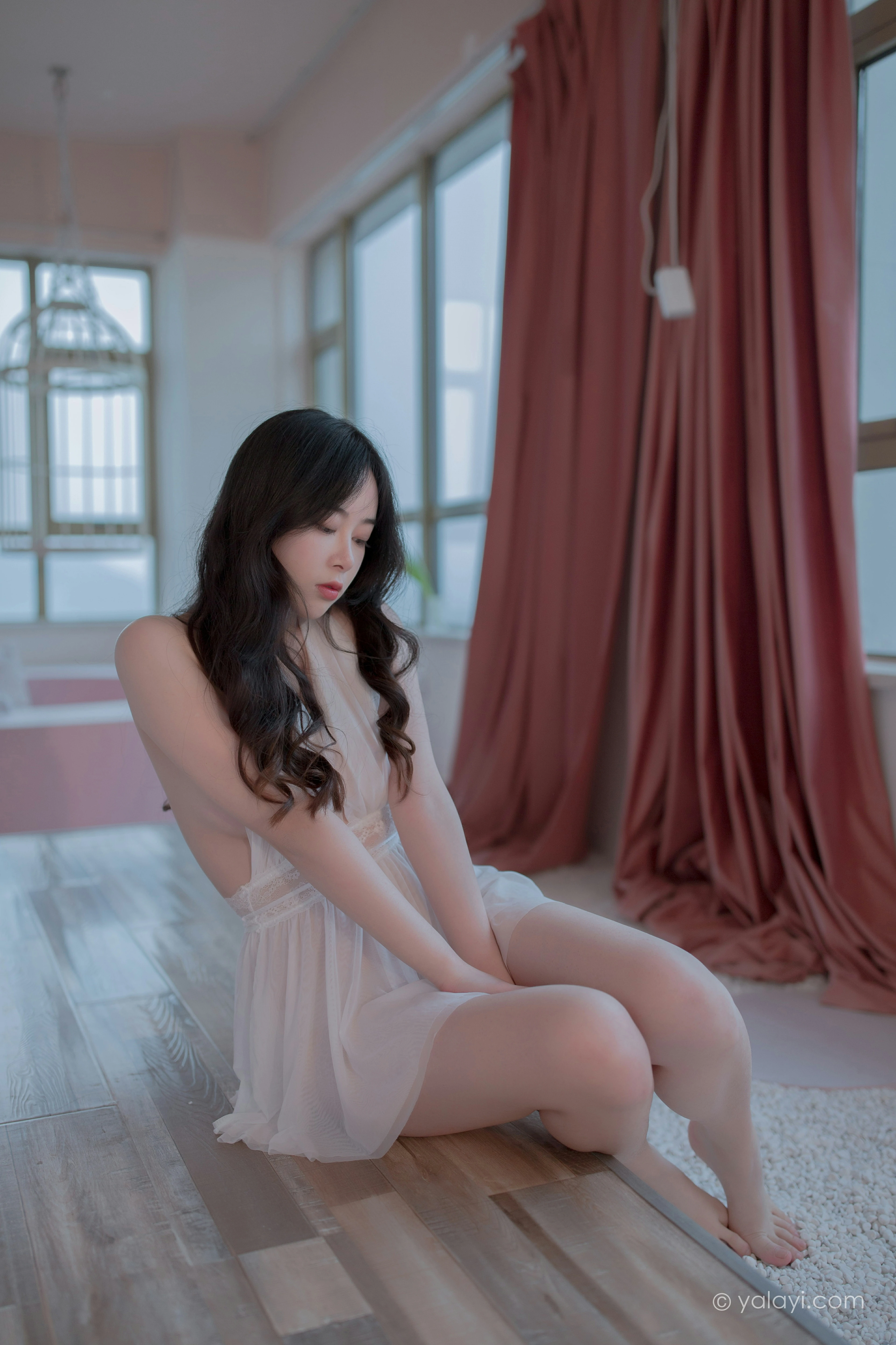 [YALAYI雅拉伊]NO.792 笼子里的鸟儿 璎珞 白色透视情趣内衣性感私房写真集第10张