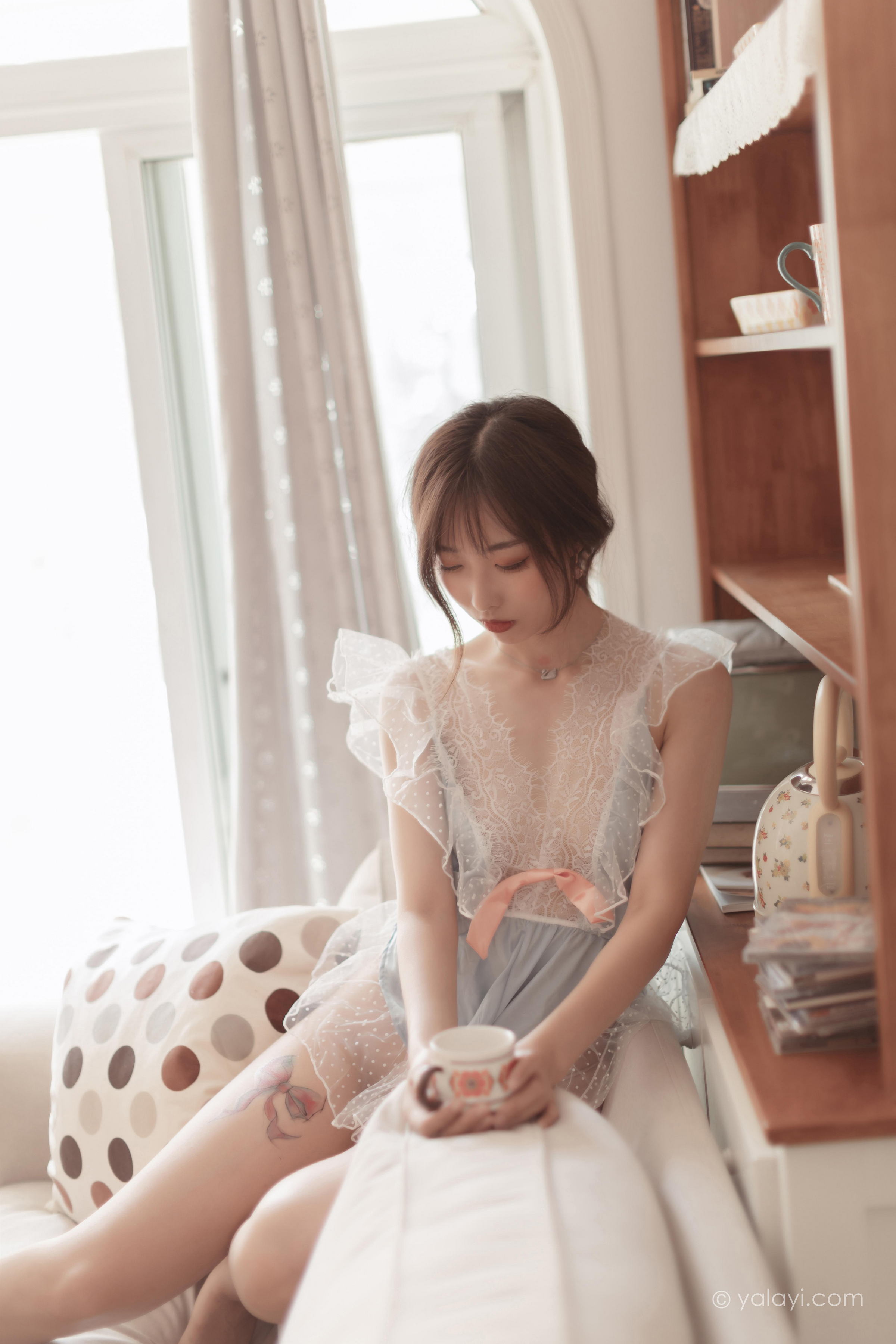 [YALAYI雅拉伊]2022.03.23 佳人有约 佳佳 透视情趣睡衣居家性感私房写真集第11张