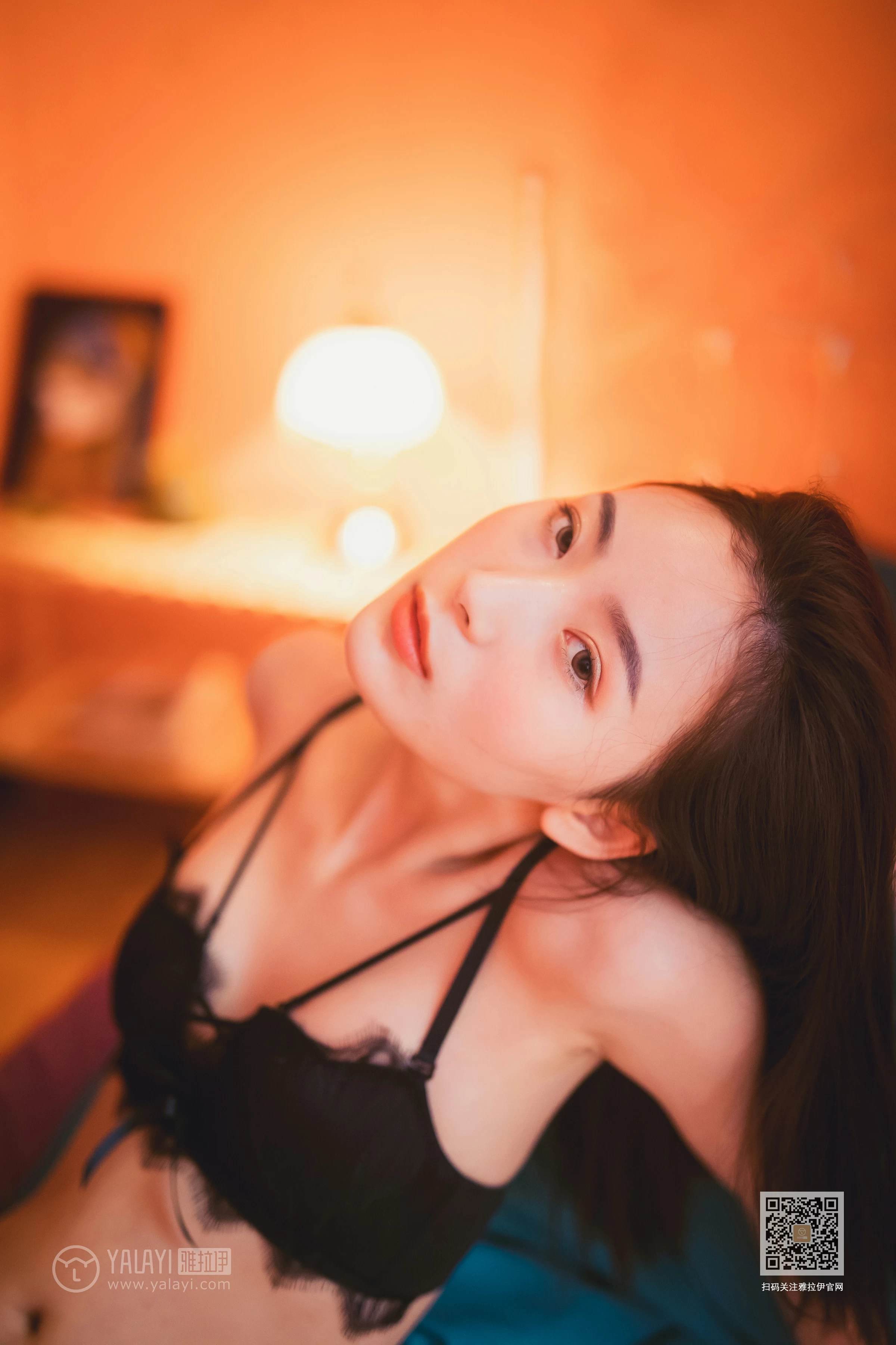 [YALAYI雅拉伊]Vol.592 再看我一眼 海棠 黑色蕾丝内衣性感私房写真集第12张