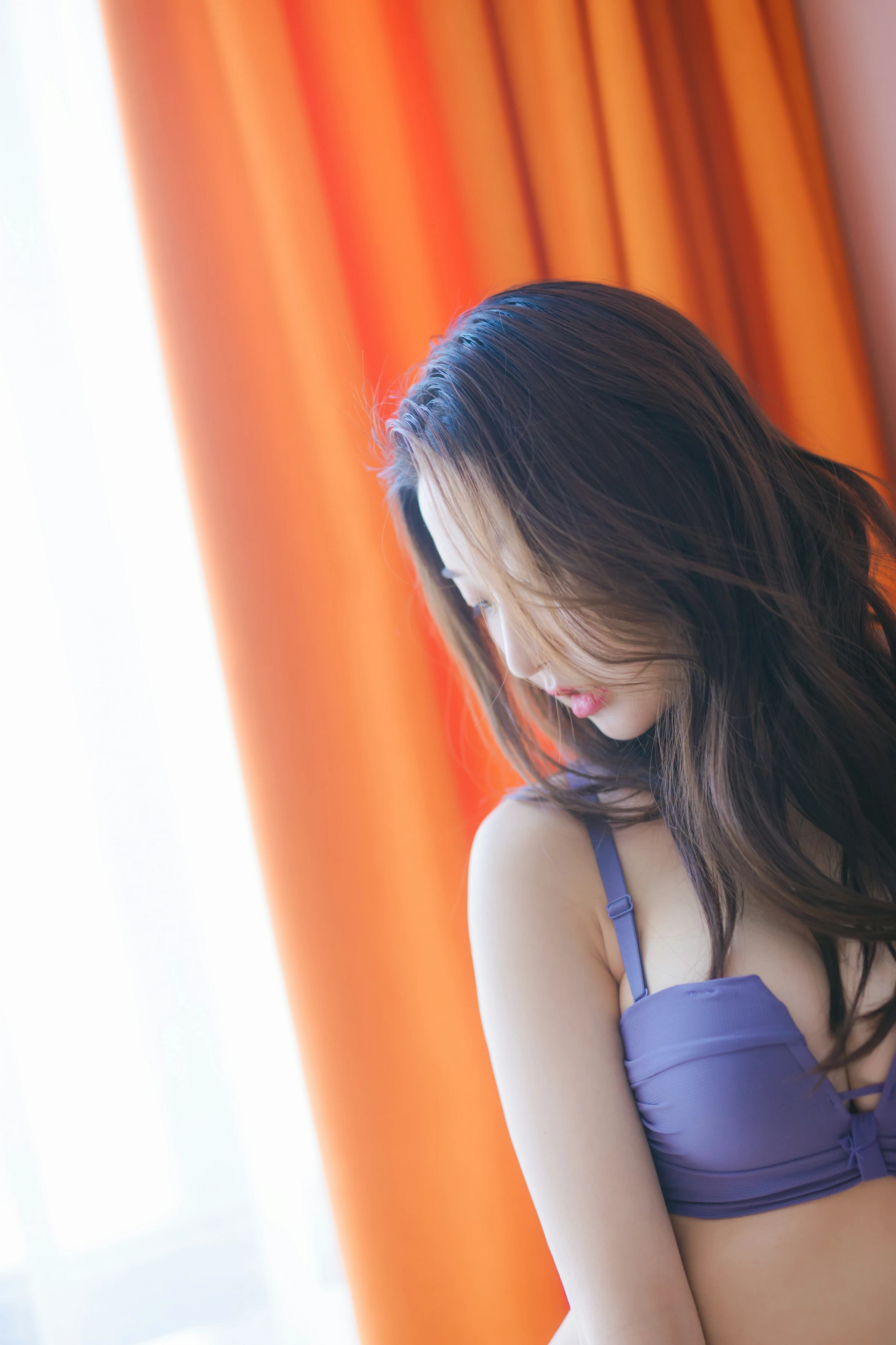 [YALAYI雅拉伊]NO.624 《潇洒少女》 明月 蓝色性感内衣私房写真集第5张