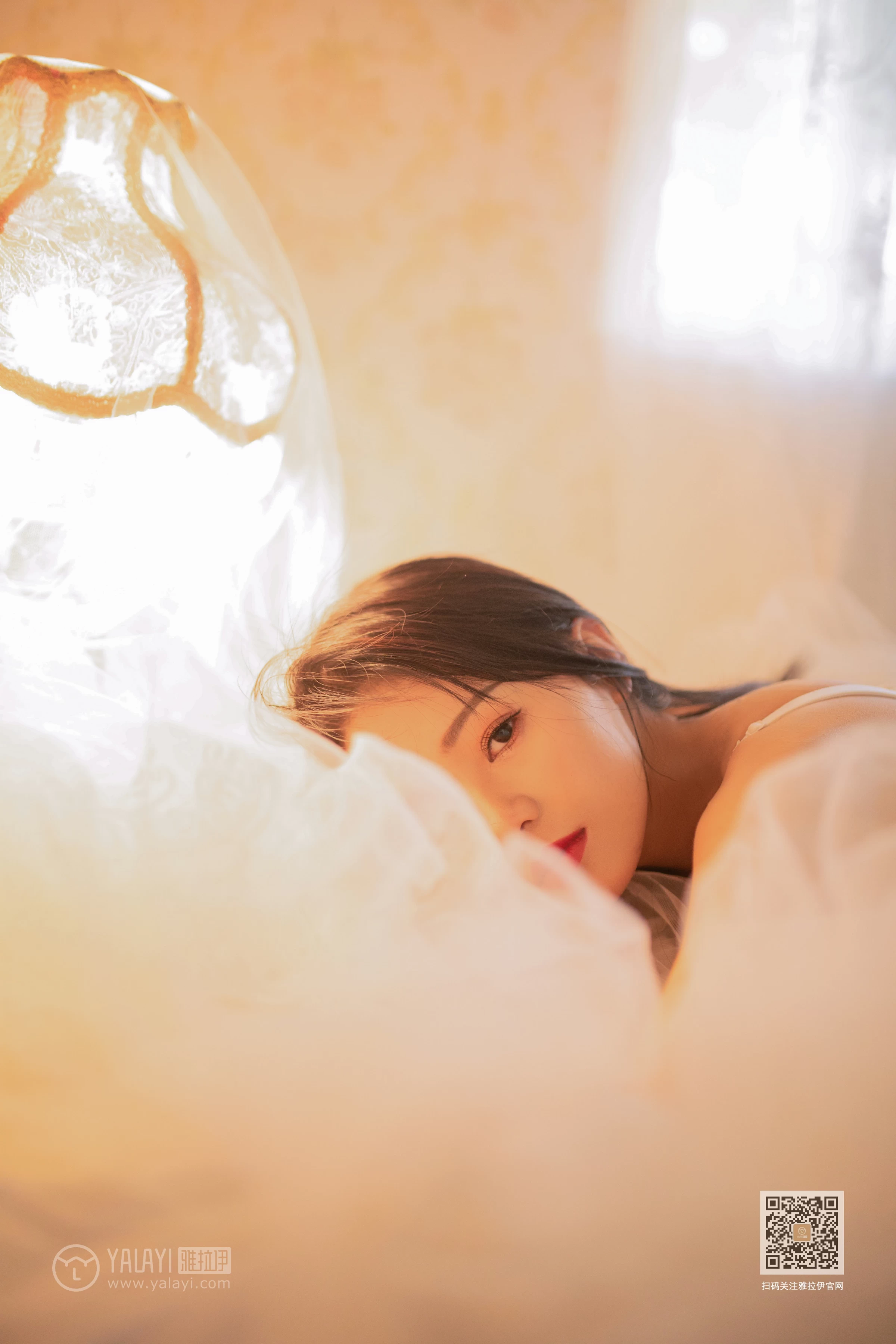 [YALAYI雅拉伊]NO.646 《荷尔蒙》 慕可 白色蕾丝内衣性感私房写真集第7张