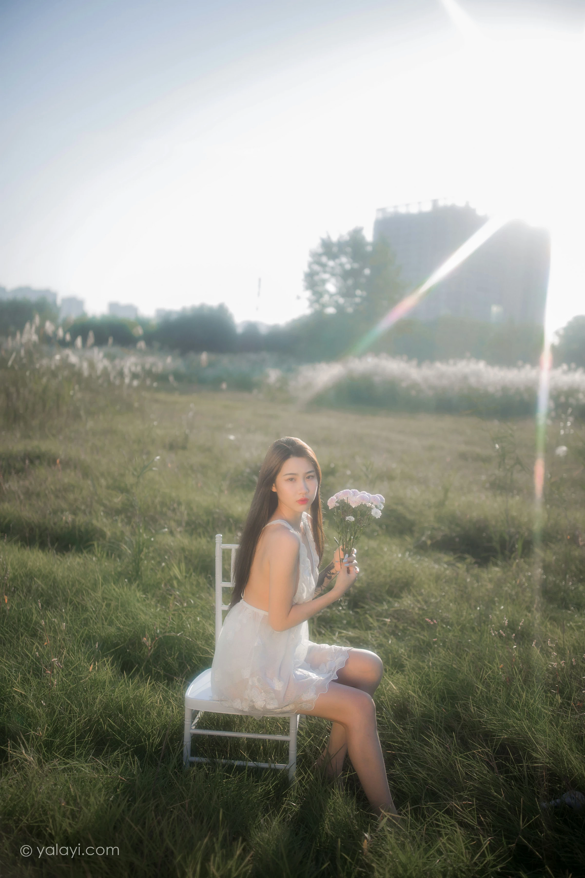 [YALAYI雅拉伊]NO.732 《寻》 籹籹仔 白色透视情趣婚纱性感私房写真集第1张