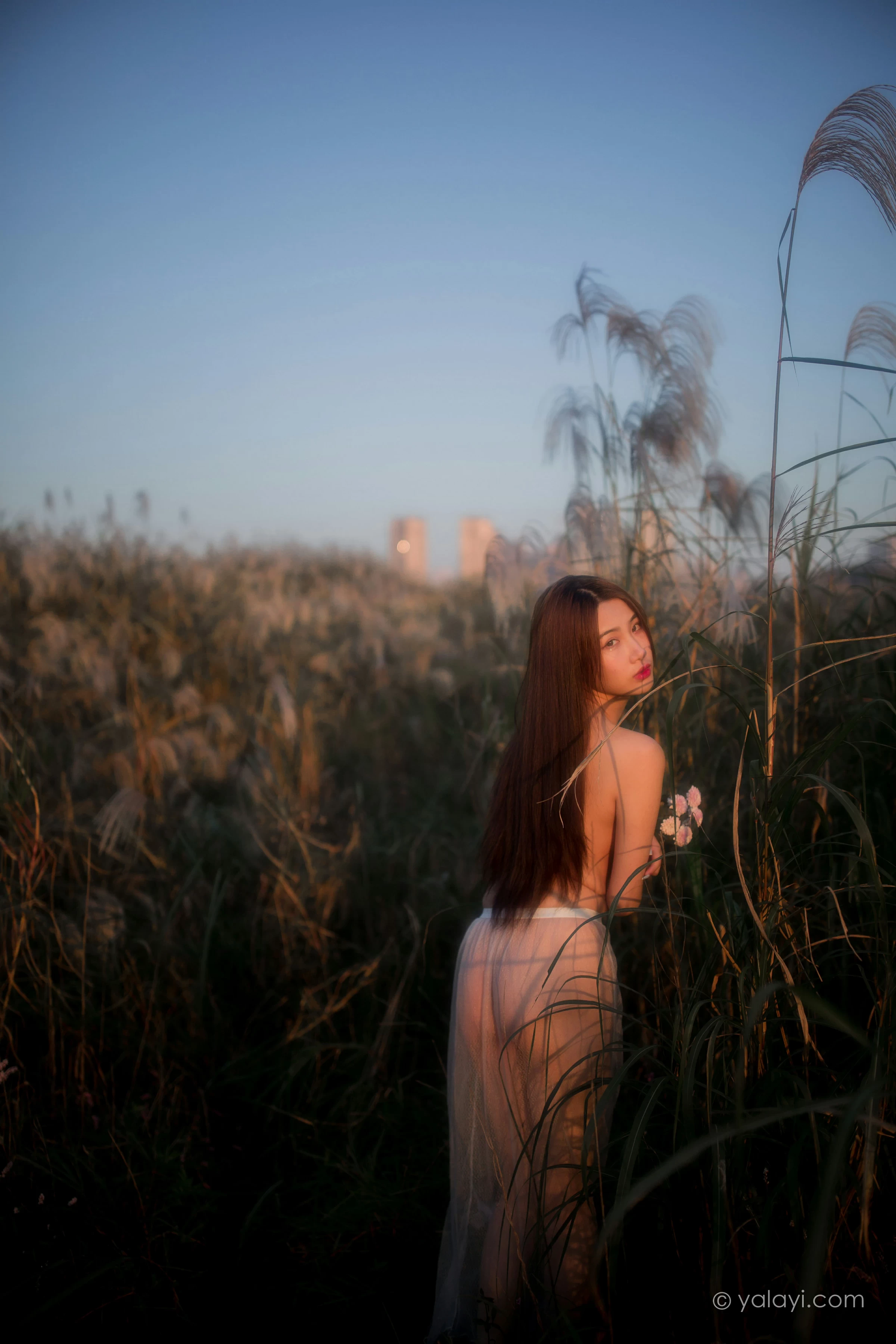 [YALAYI雅拉伊]NO.732 《寻》 籹籹仔 白色透视情趣婚纱性感私房写真集第13张