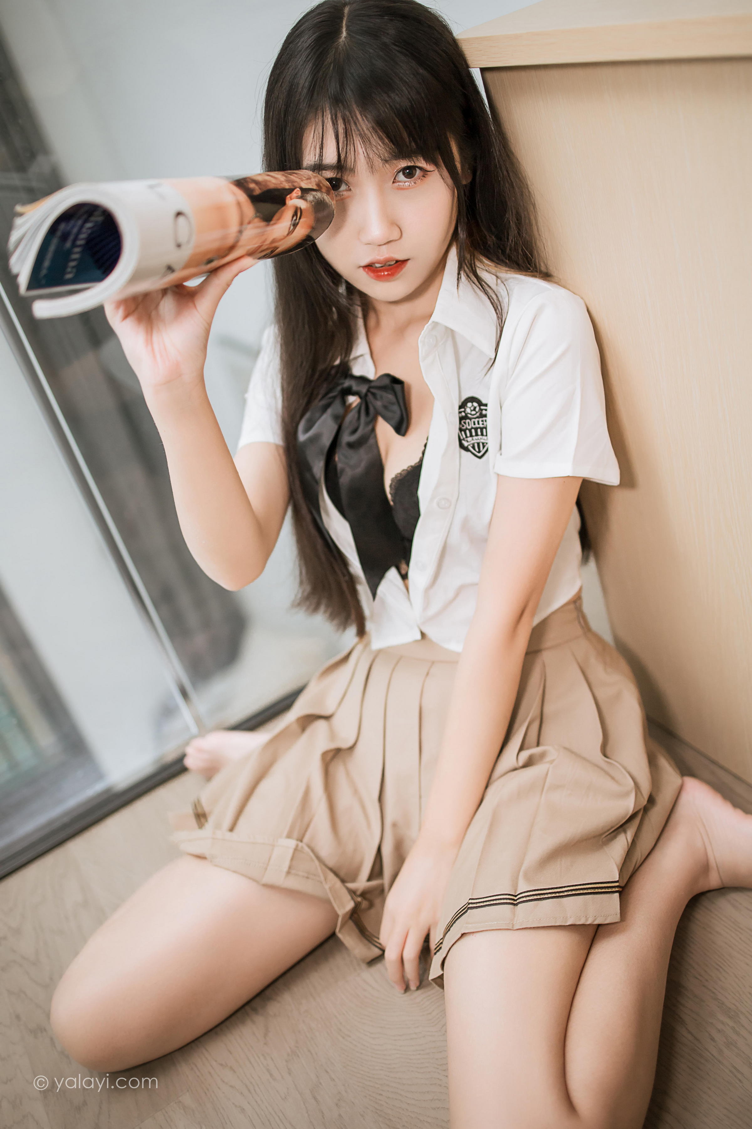 [YALAYI雅拉伊]2022.02.28 美丽多姿 弈思 日本高中女生制服性感私房写真集第12张