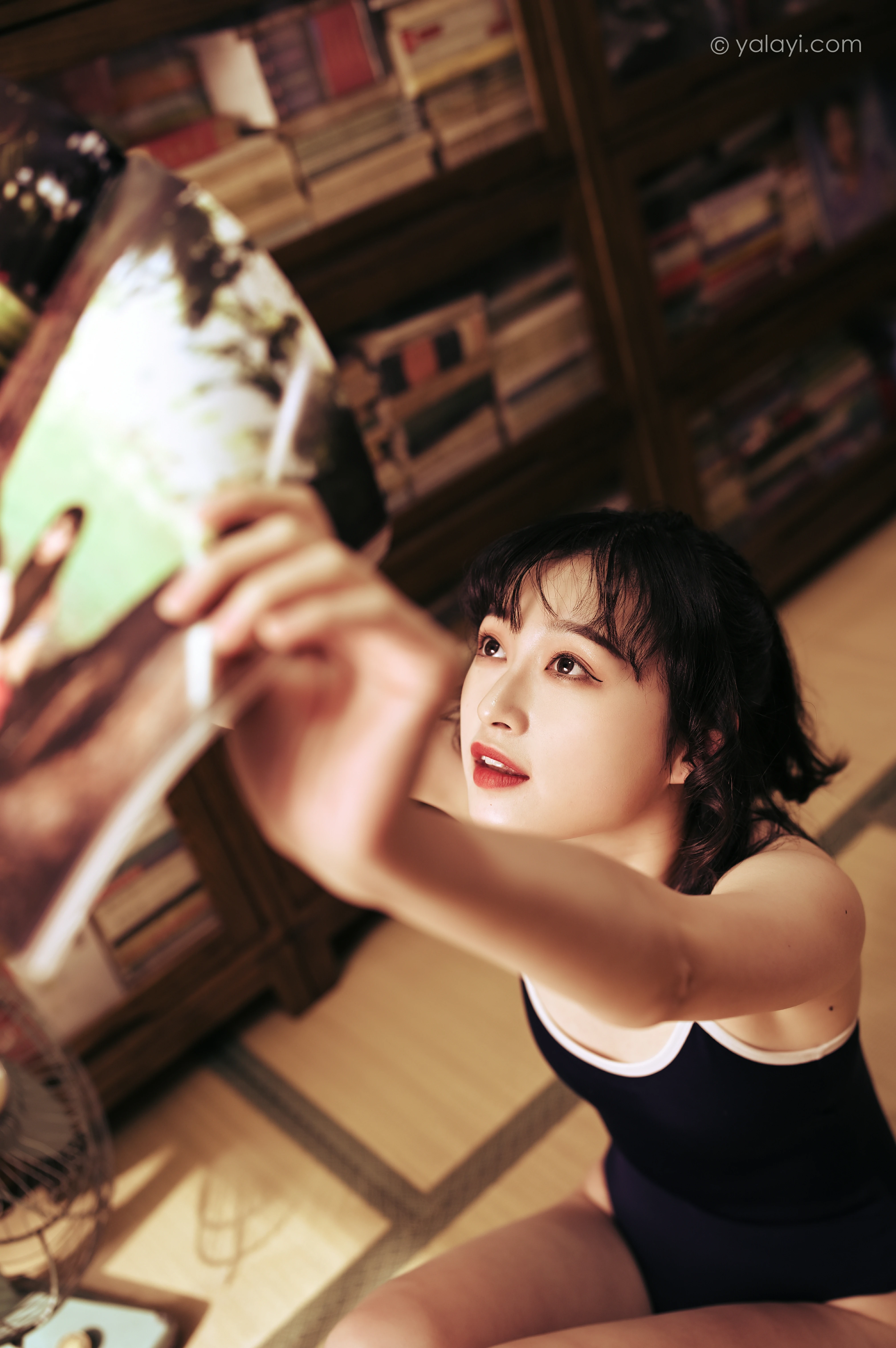 [YALAYI雅拉伊]NO.783 偷得半日闲 京京 蓝色紧身连体体操服性感写真集第14张