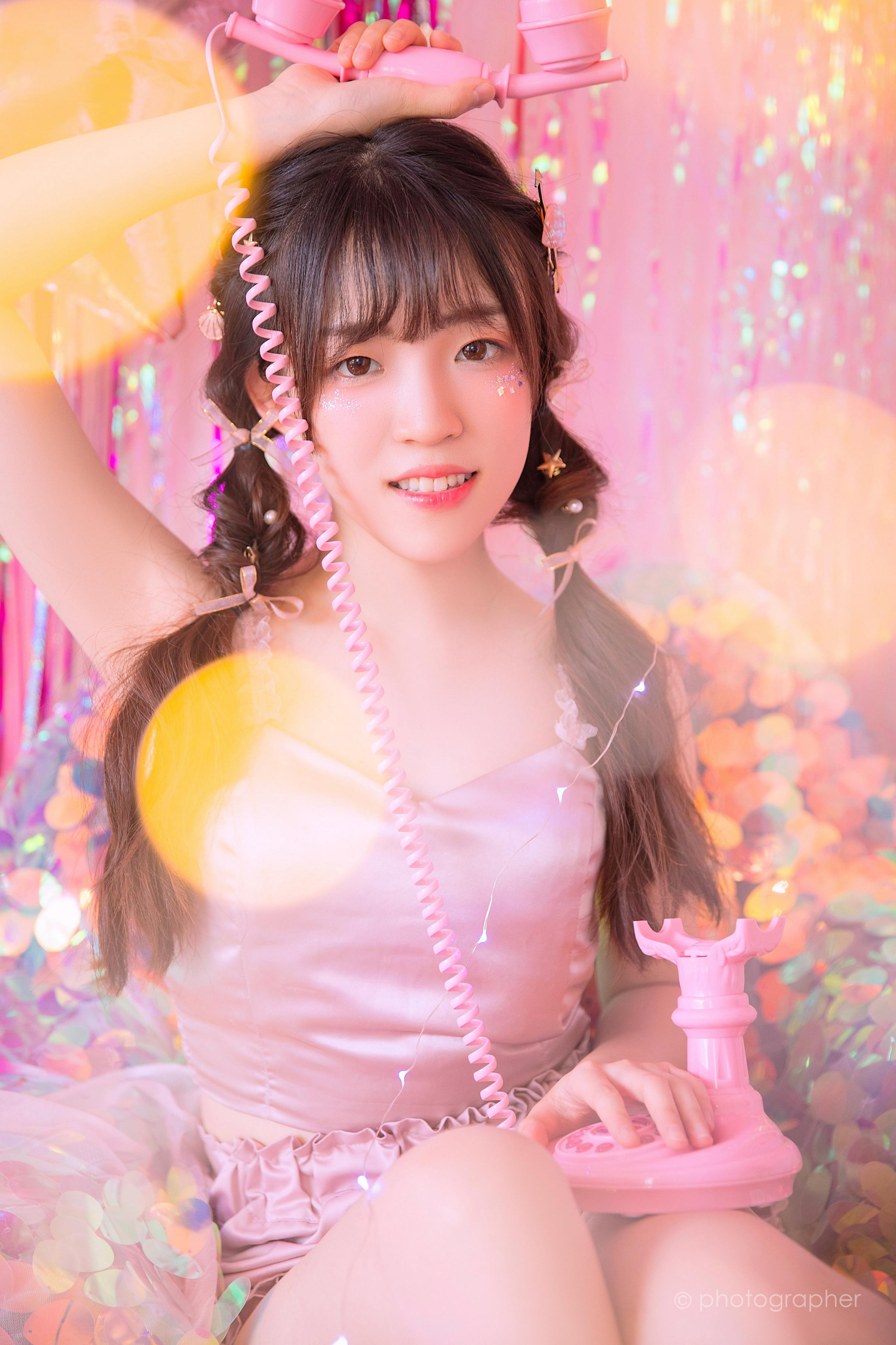 [YALAYI雅拉伊]2022.04.18 感觉良好 青春美少女 蓝色JK水手制服与粉色内衣性感私房写真集第8张