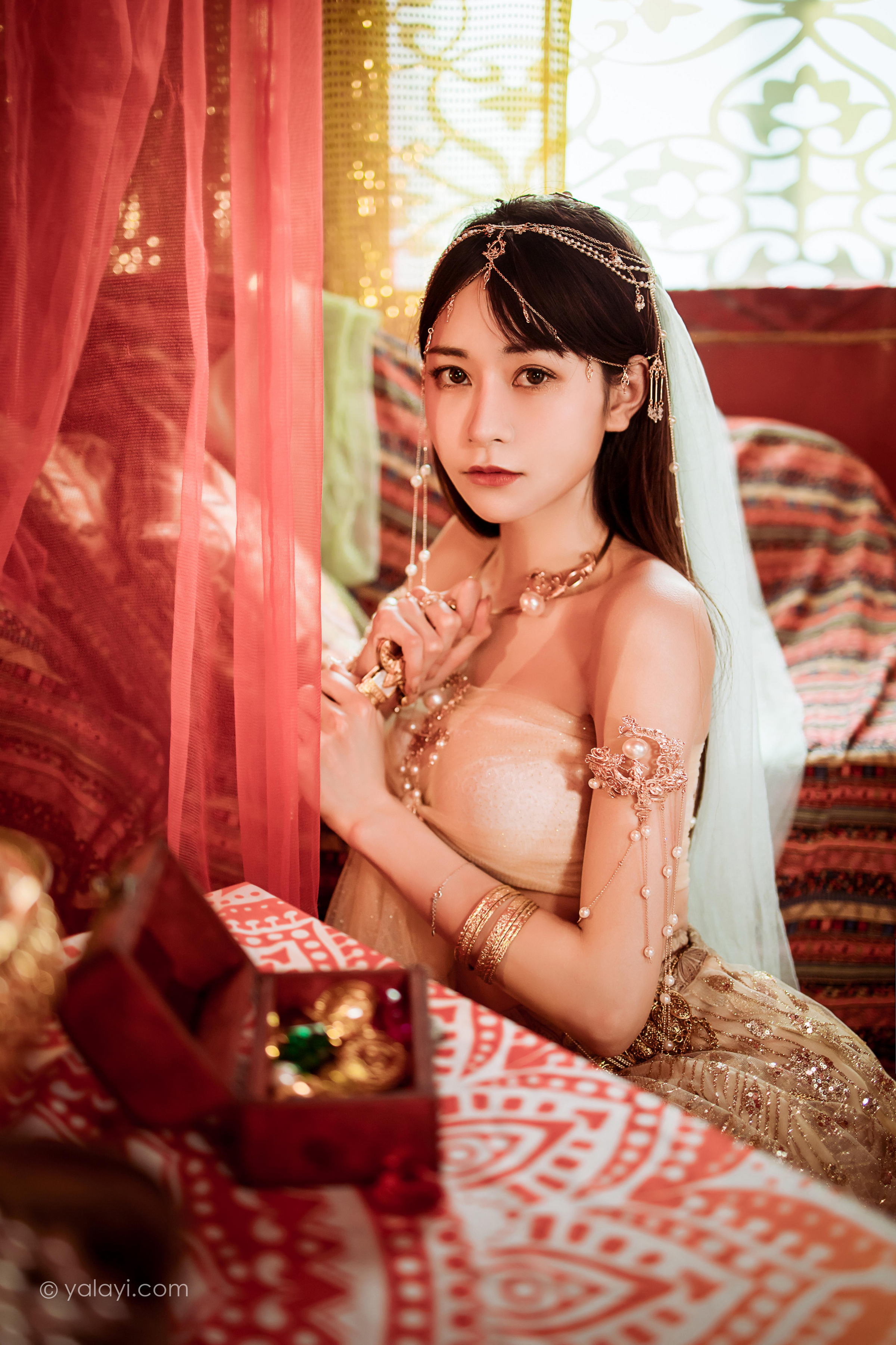 [YALAYI雅拉伊]2022.04.07 风铃公主 陈若冰 白色情趣舞裙加裹胸内衣性感私房写真集第5张