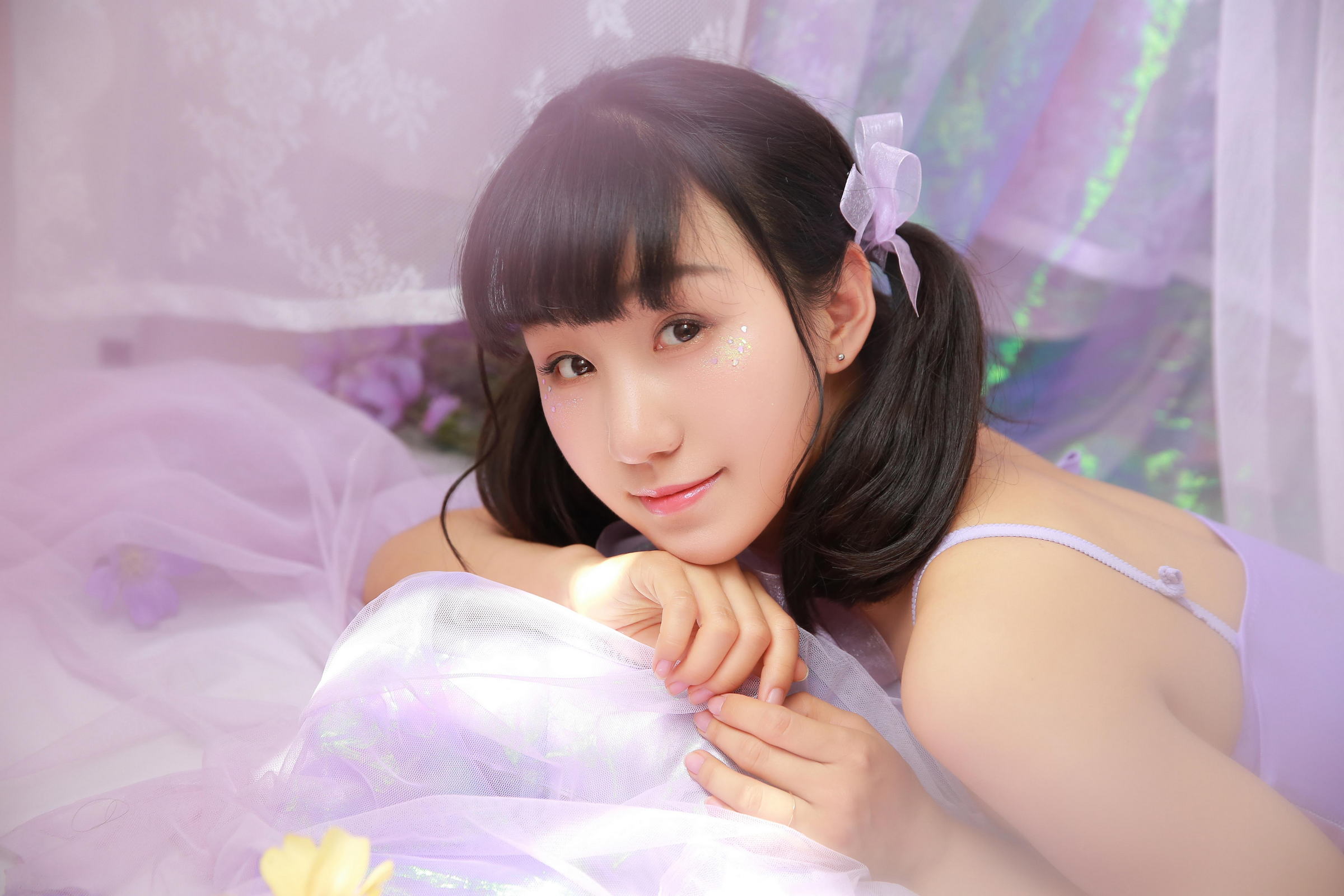 [YALAYI雅拉伊]2022.06.28 青春时光 阳光少女 白色短裤加小背心与粉色吊带蕾丝舞蹈裙清纯写真集第8张