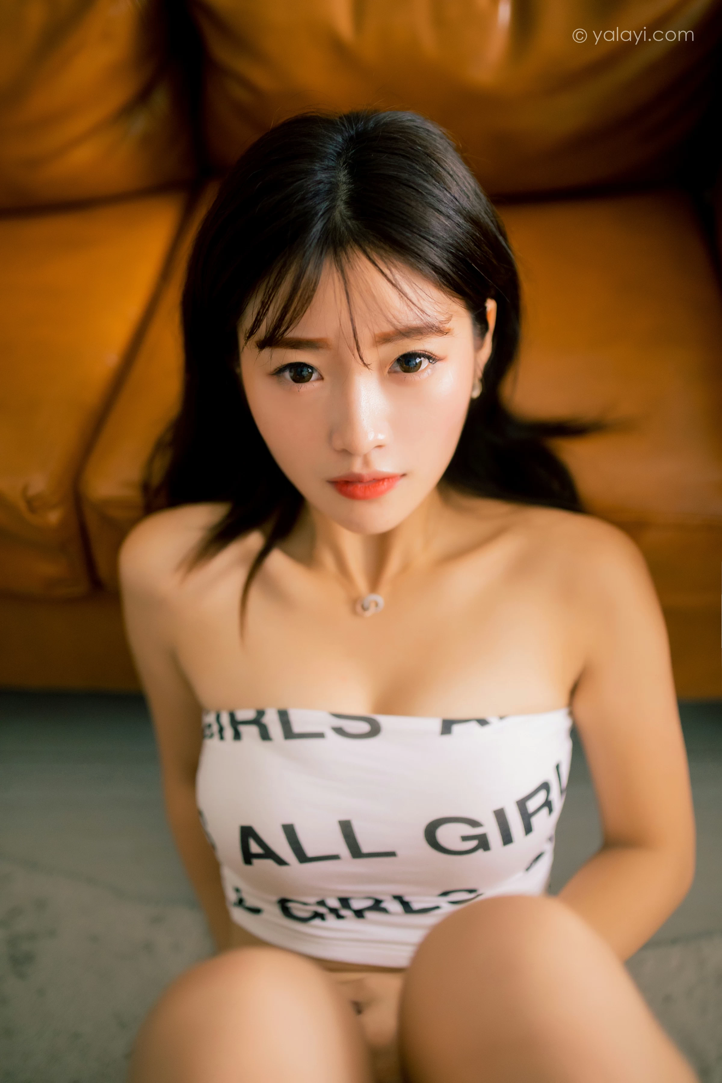 [YALAYI雅拉伊]NO.730 《硬糖少女》 朵朵 白色比基尼泳装性感私房写真集第9张