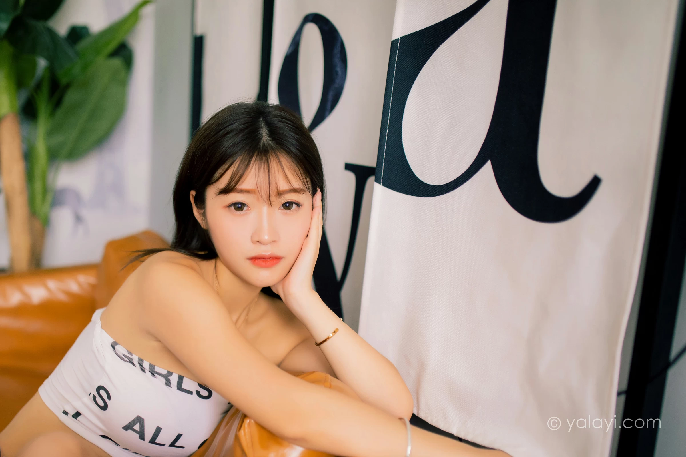 [YALAYI雅拉伊]NO.730 《硬糖少女》 朵朵 白色比基尼泳装性感私房写真集第12张