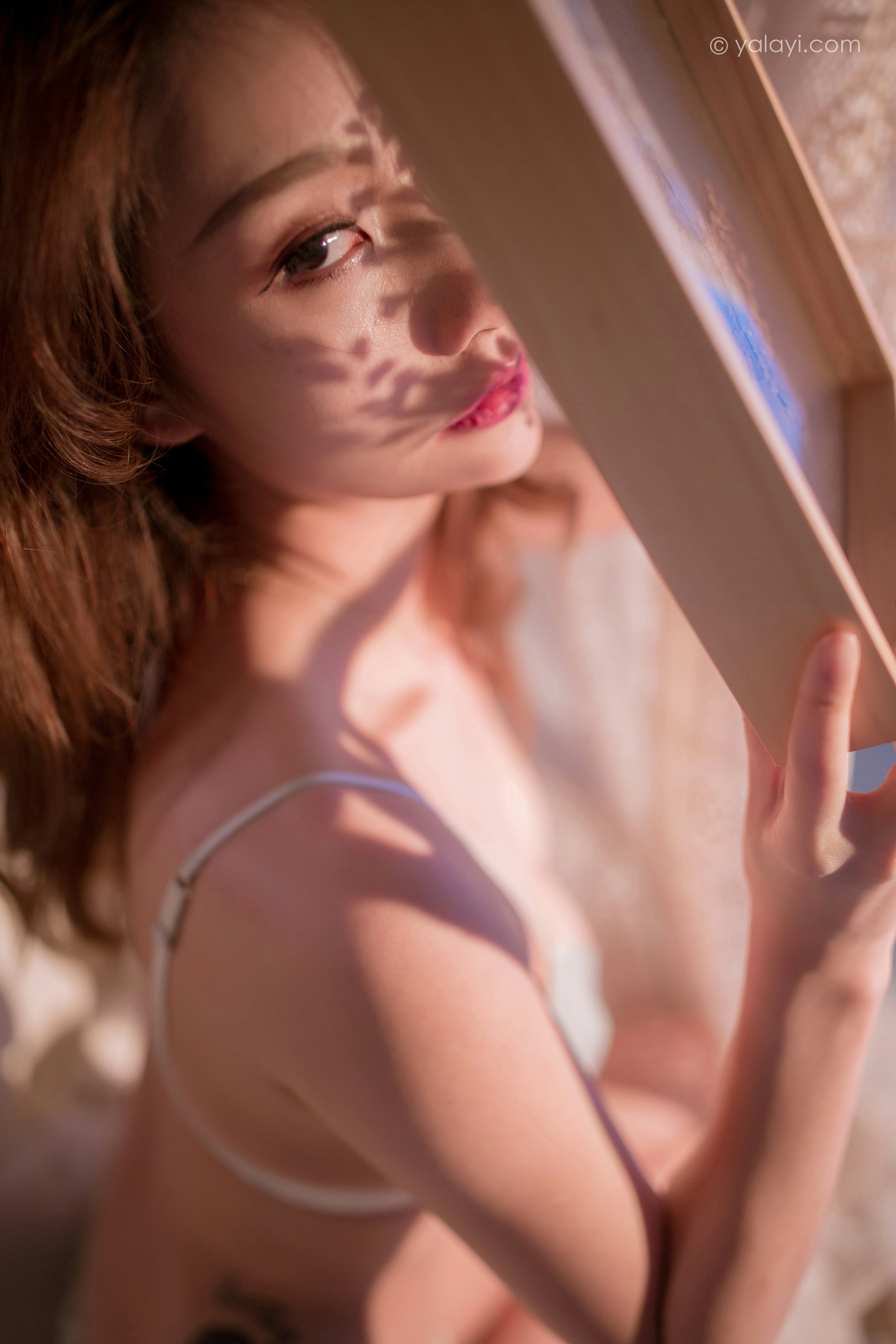 [YALAYI雅拉伊]NO.790 痴情人 婉儿 白色透视睡衣加蕾丝情趣内衣性感私房写真集第12张