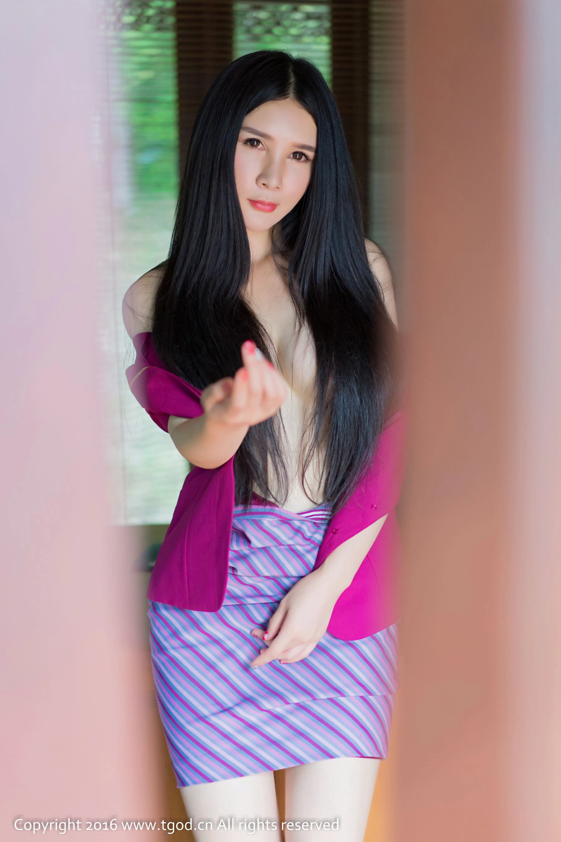 顾欣怡《透视蕾丝+空姐制服》 推女神/尤蜜荟第7张