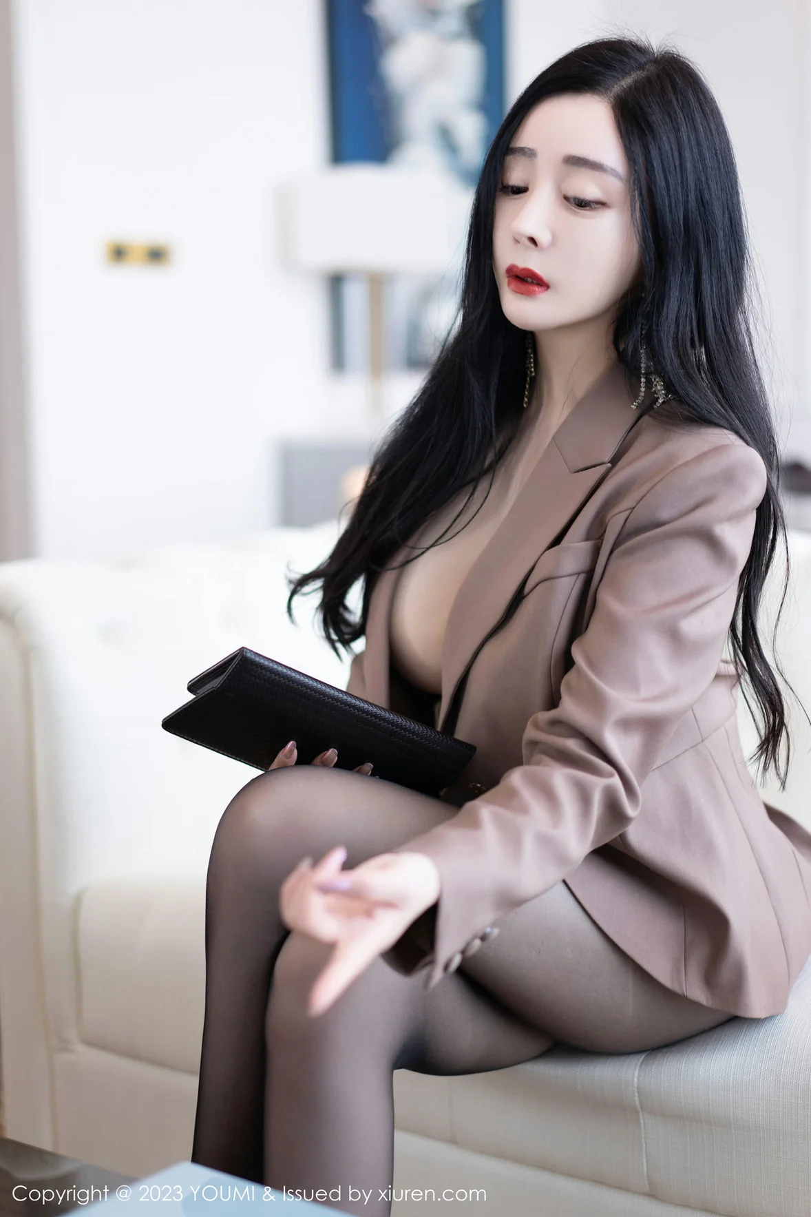  尤蜜荟 Vol.950 允爾 魅惑黑丝性感写真 [74P]第10张