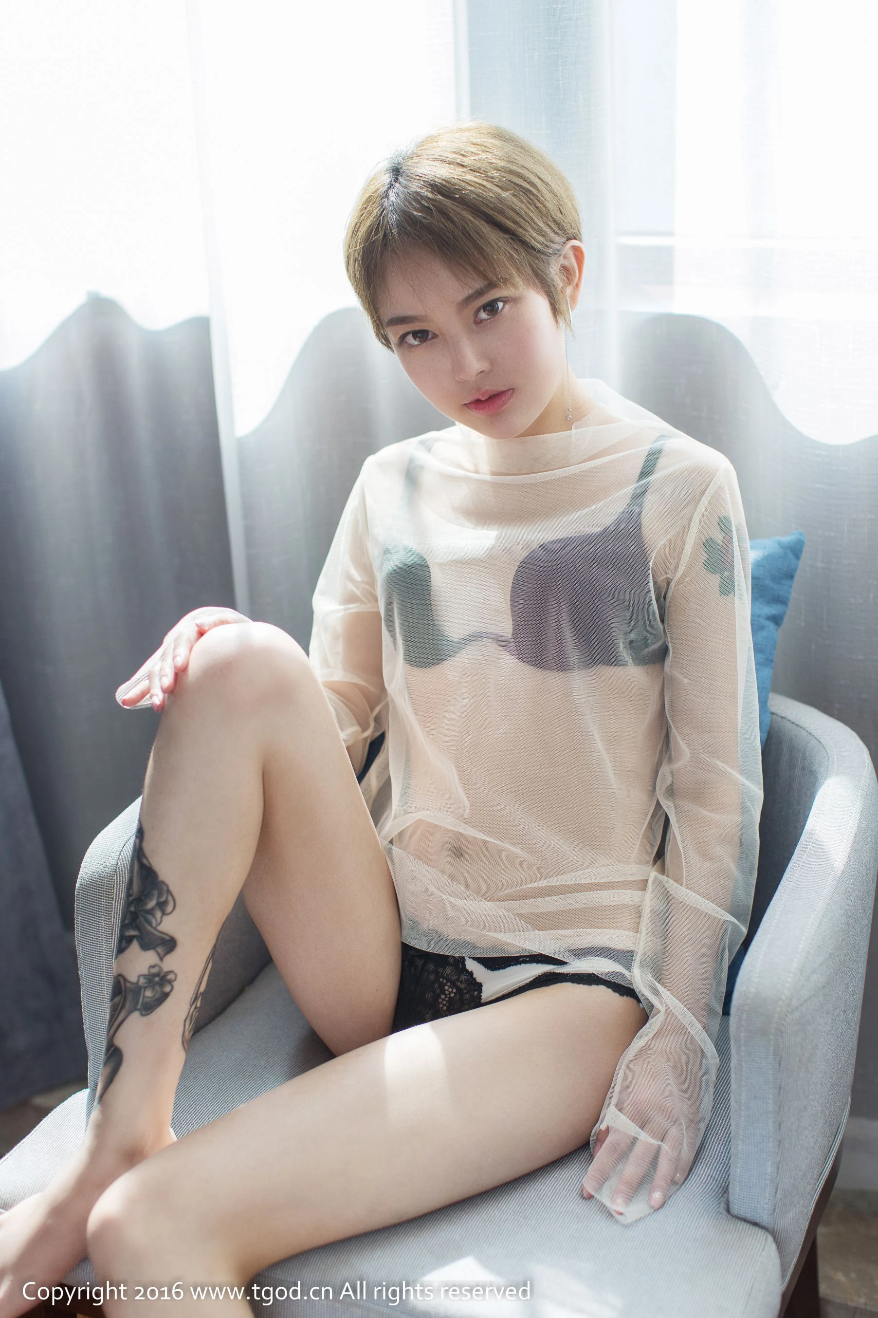  lynne黎茉《透视装短发妹子》 推女神/尤蜜荟